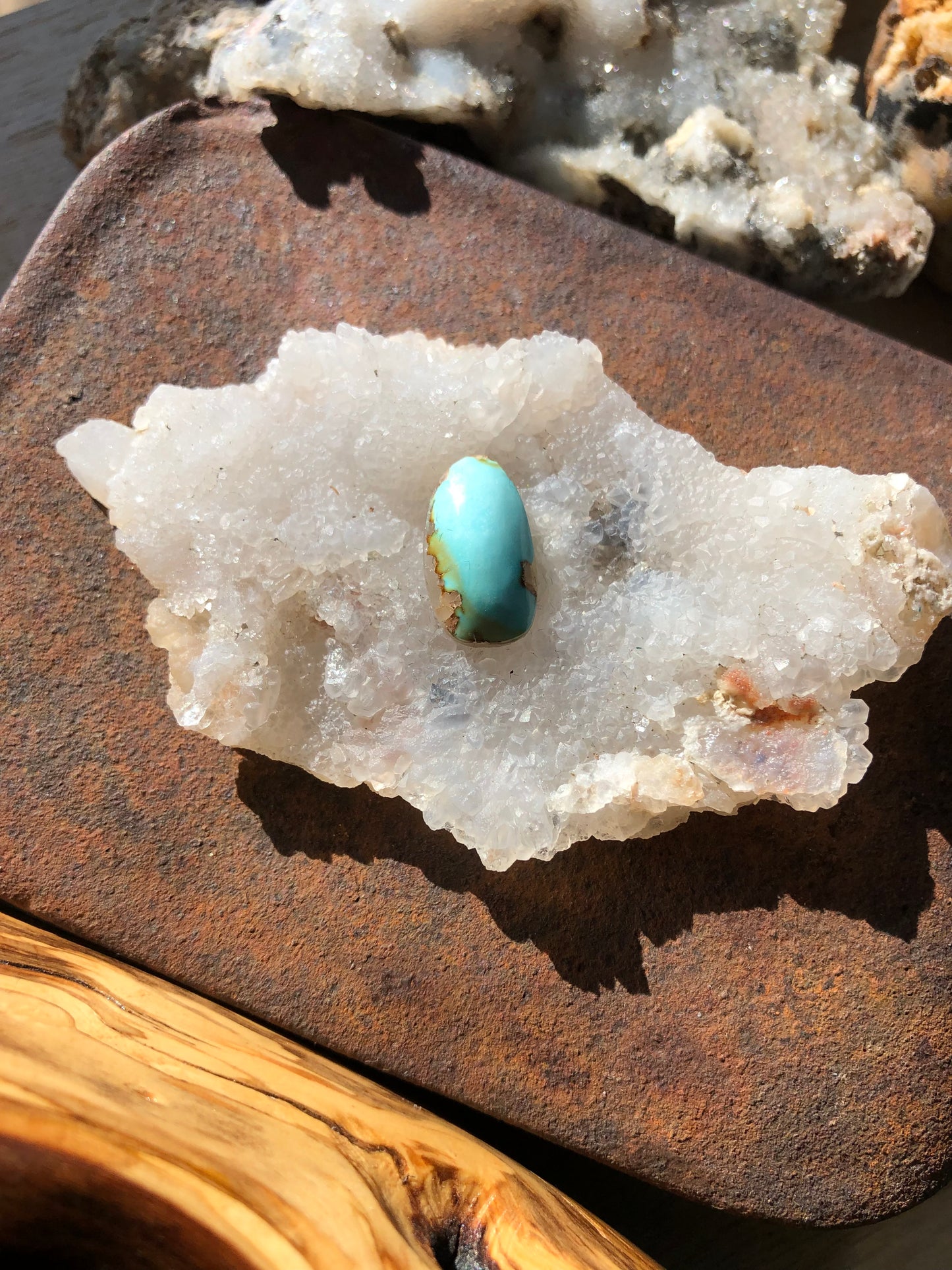 Natural Turquoise Cabochon - Silver Fox Mine