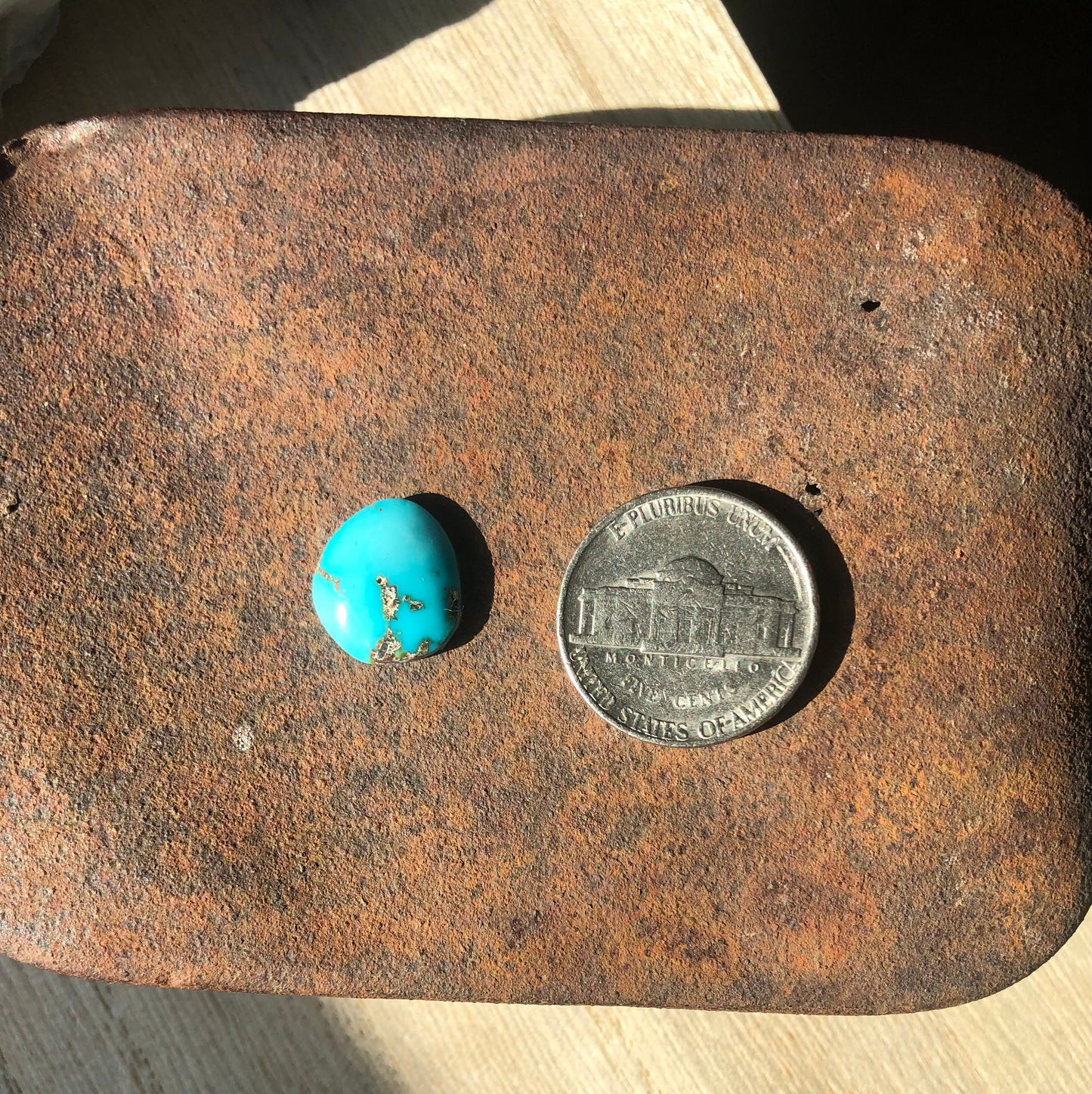 Natural Turquoise Cabochon - Silver Fox Mine