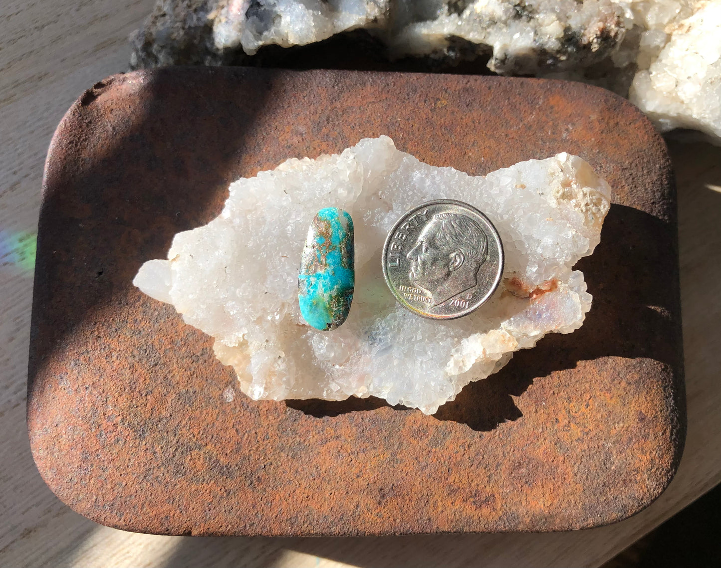 Natural Turquoise Cabochon - Silver Fox Mine