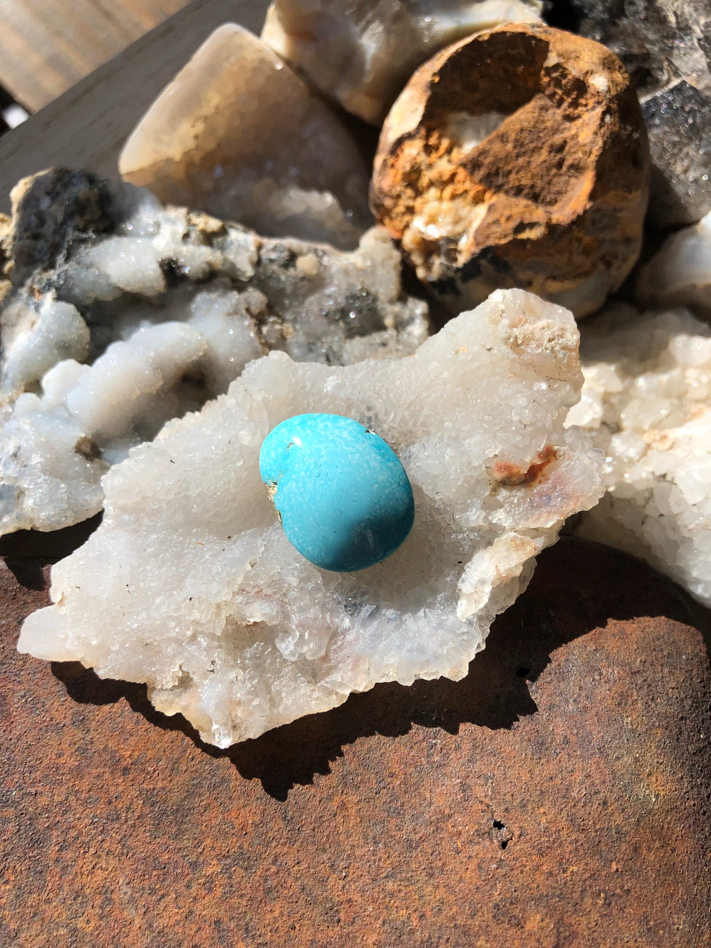 Natural Turquoise Cabochon - Silver Fox Mine