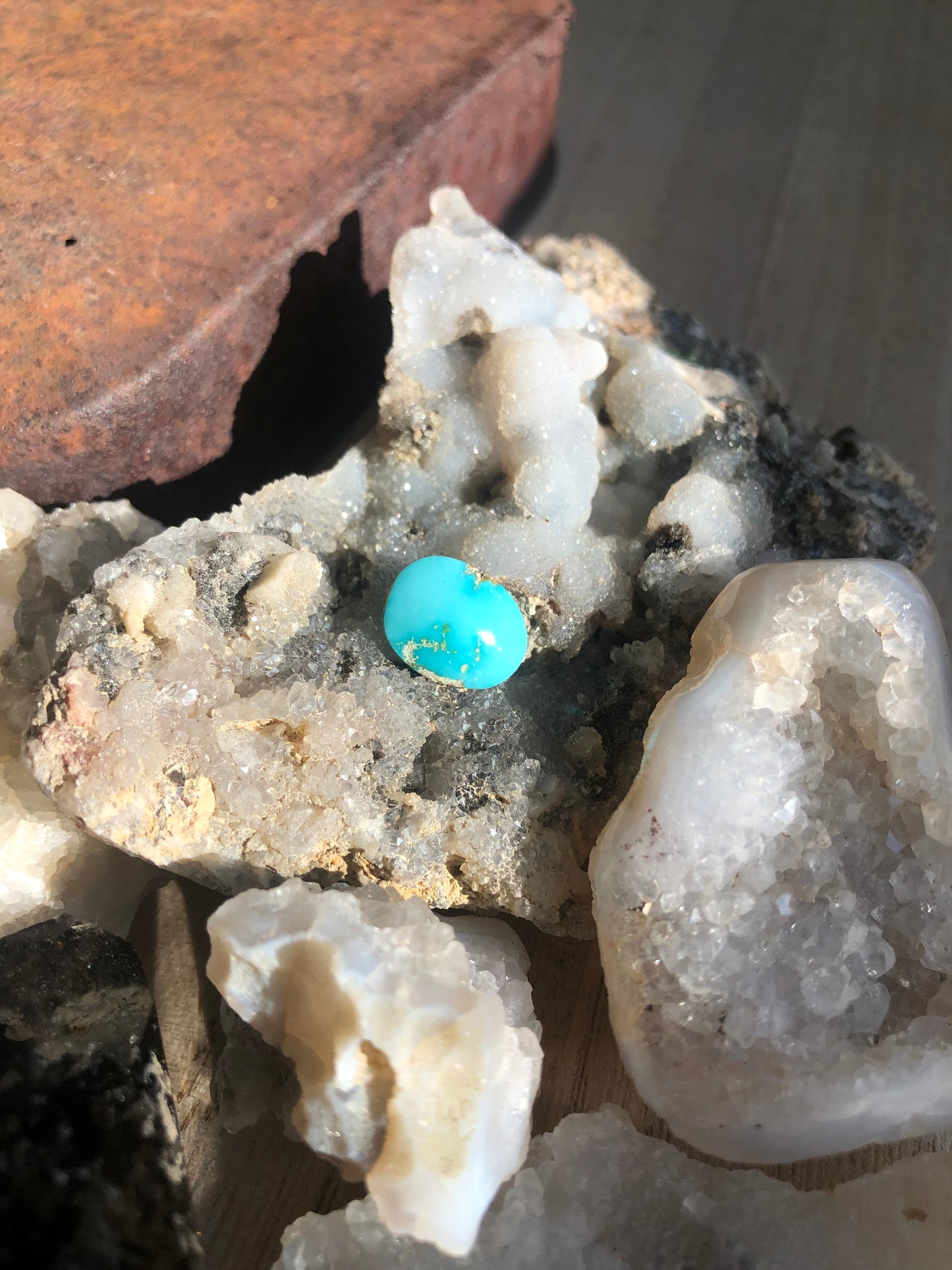 Natural Turquoise Cabochon - Silver Fox Mine