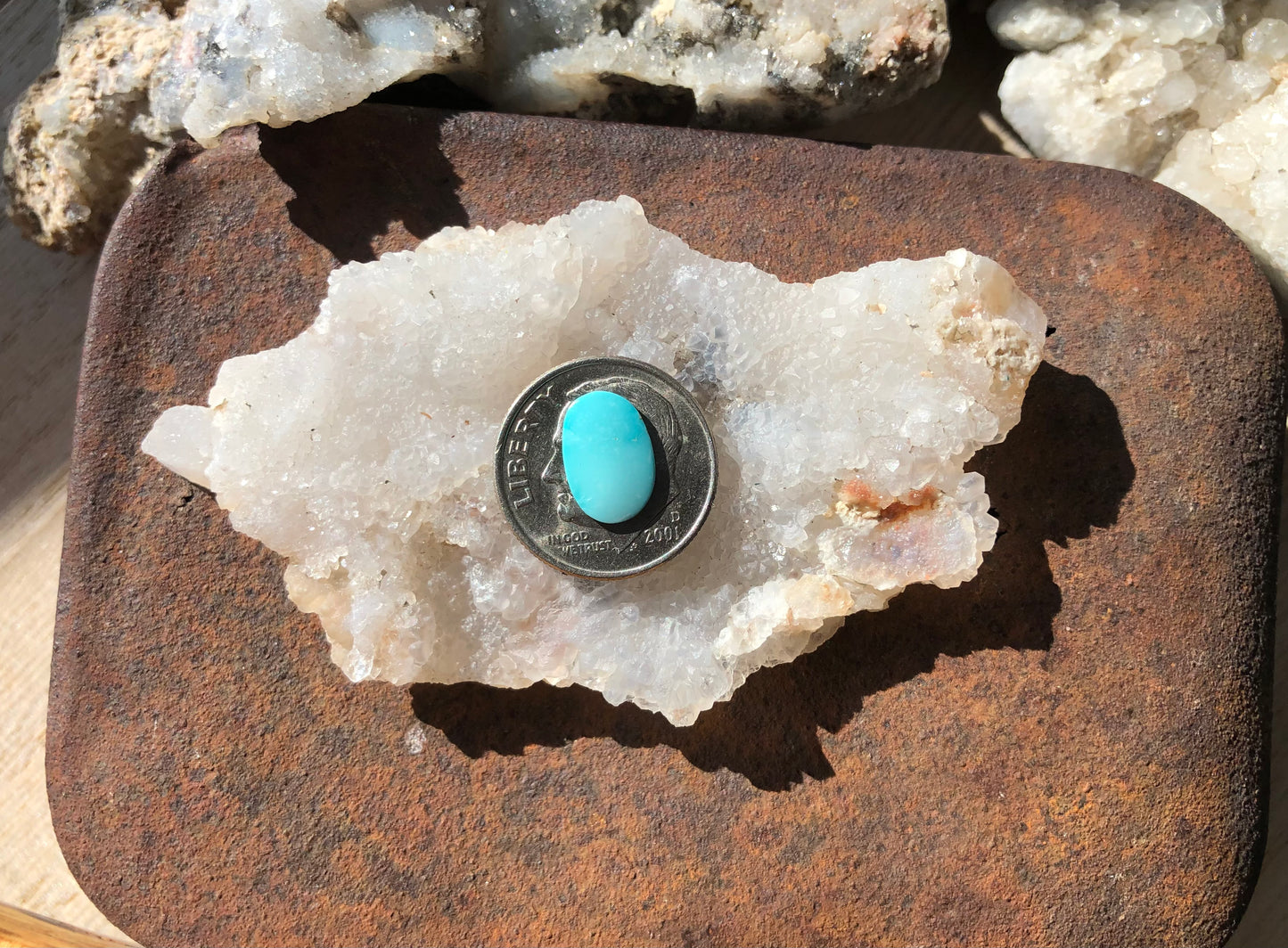 Natural Turquoise Cabochon - Silver Fox Mine