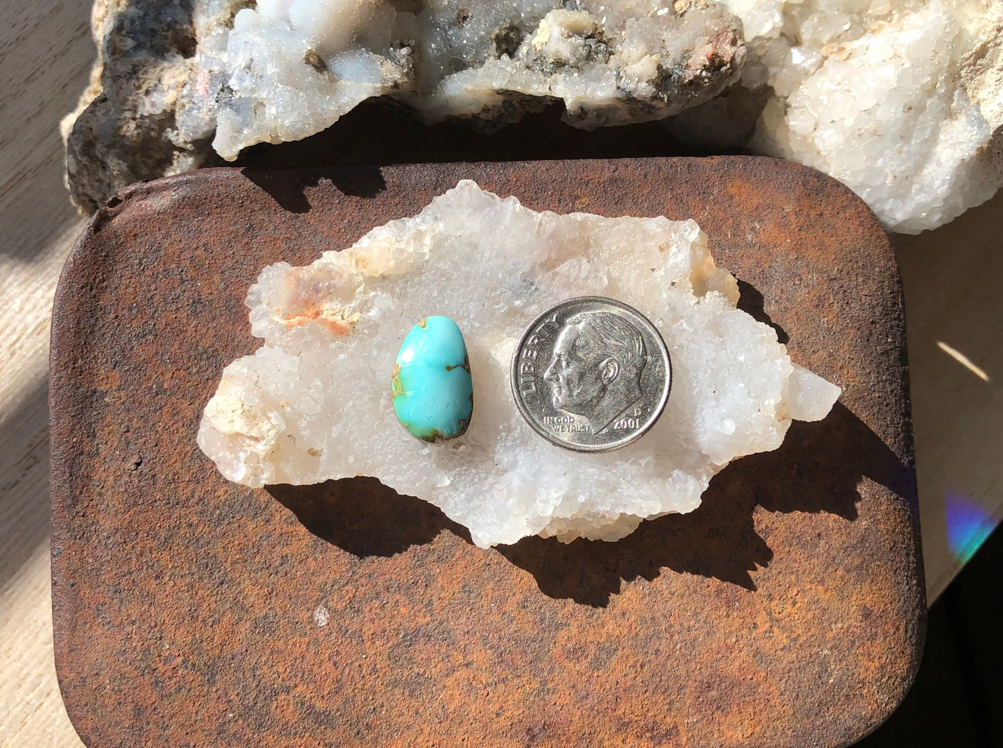 Natural Turquoise Cabochon - Silver Fox Mine