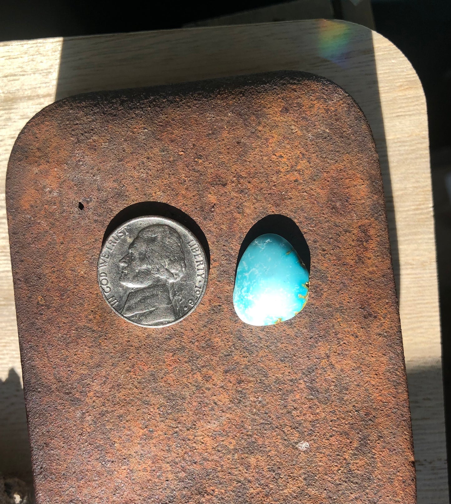 Natural Turquoise Cabochon - Silver Fox Mine