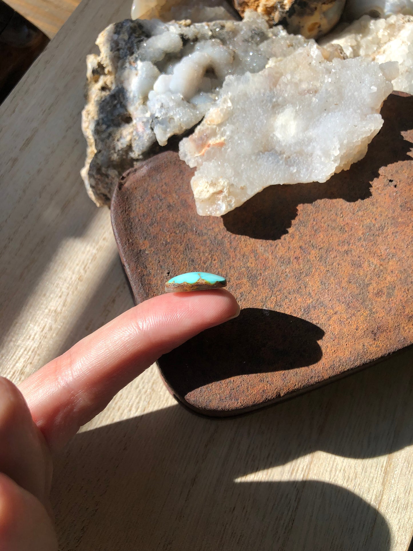 Natural Turquoise Cabochon - Silver Fox Mine