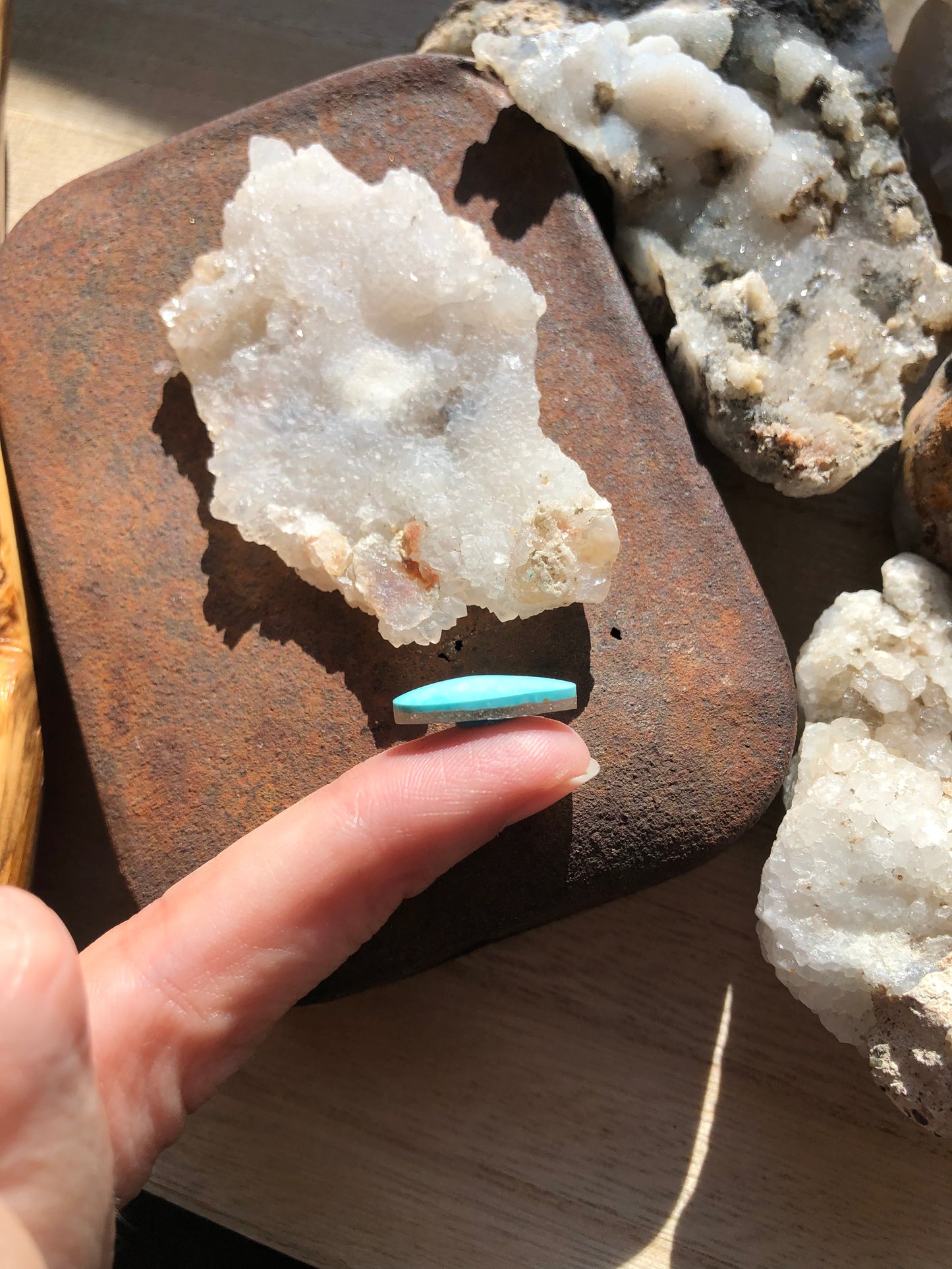 Natural Turquoise Cabochon - Silver Fox Mine