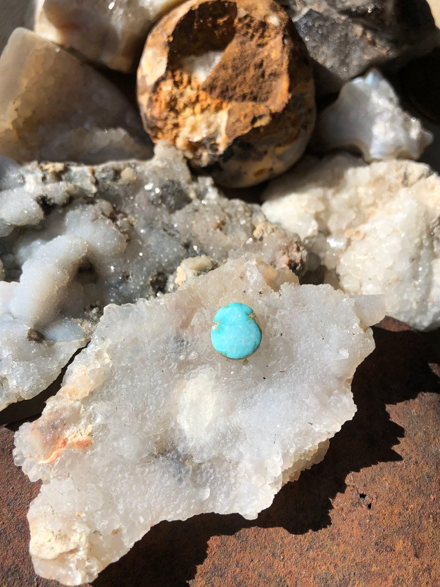 Natural Turquoise Cabochon - Silver Fox Mine