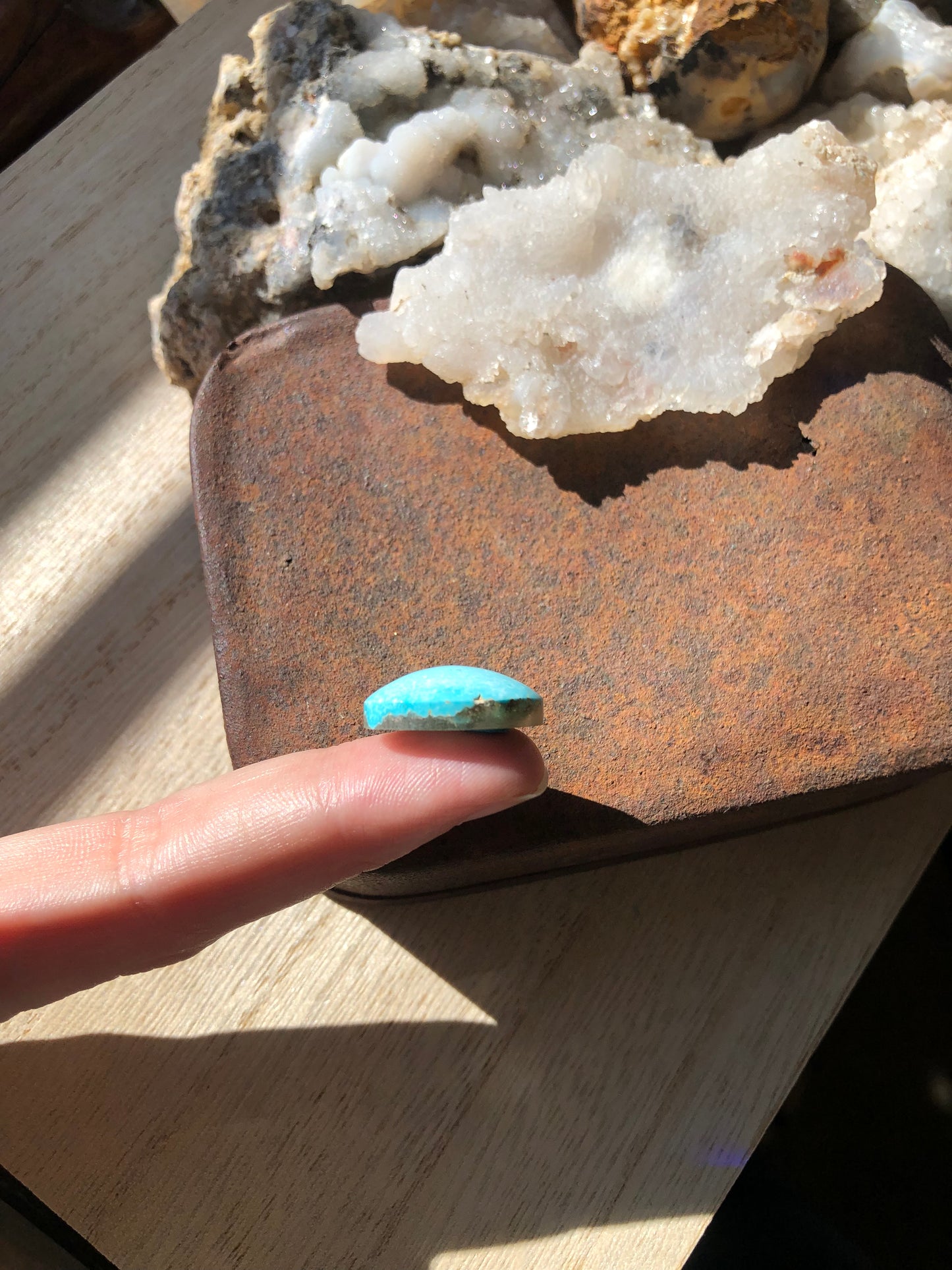 Natural Turquoise Cabochon - Silver Fox Mine