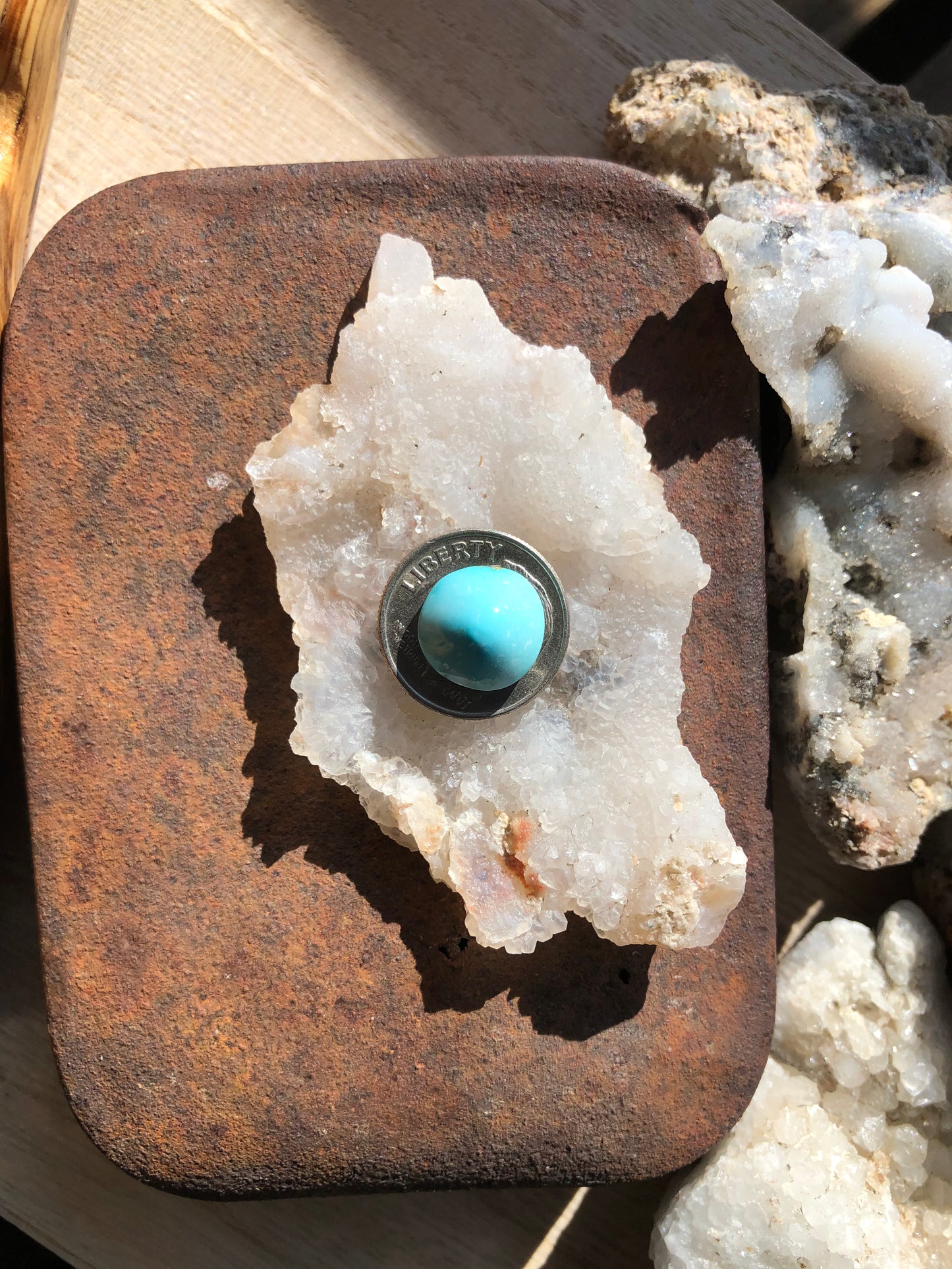 Natural Turquoise Cabochon - Silver Fox Mine