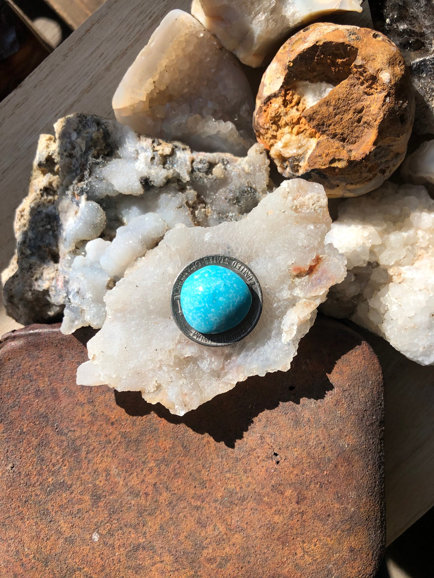 Natural Turquoise Cabochon - Silver Fox Mine