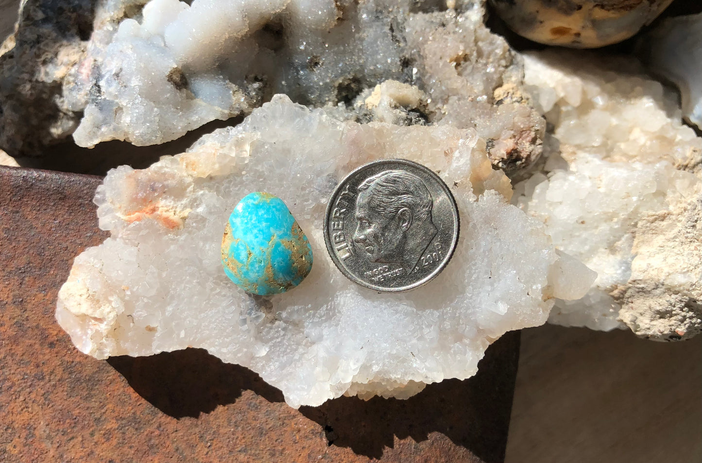 Natural Turquoise Cabochon - Silver Fox Mine