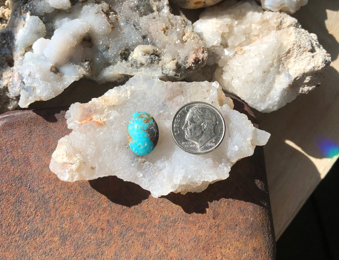 Natural Turquoise Cabochon - Silver Fox Mine