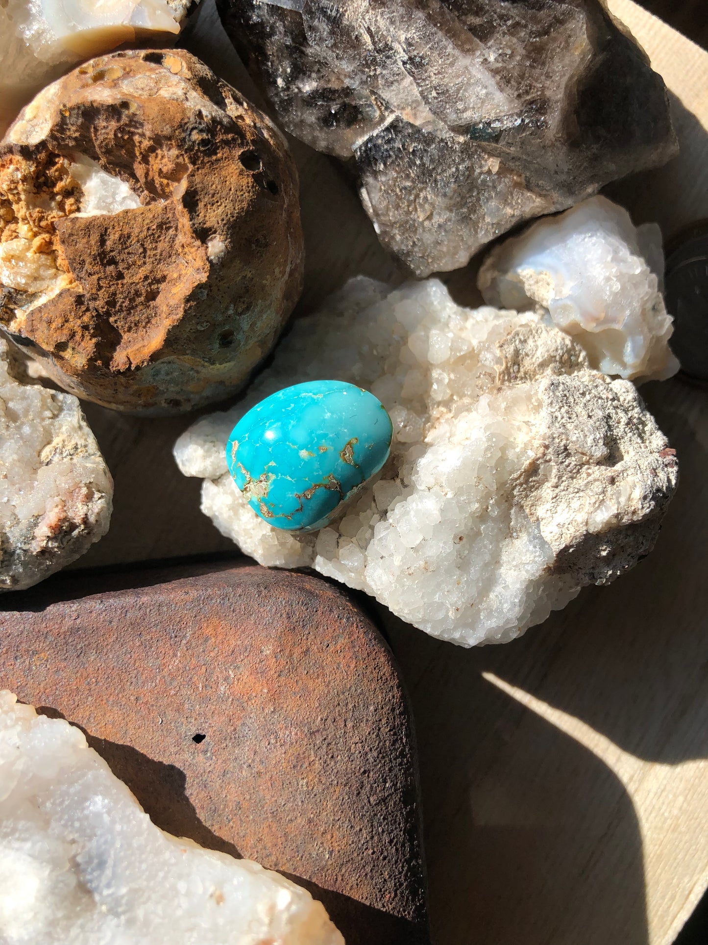 Natural Turquoise Cabochon - Silver Fox Mine