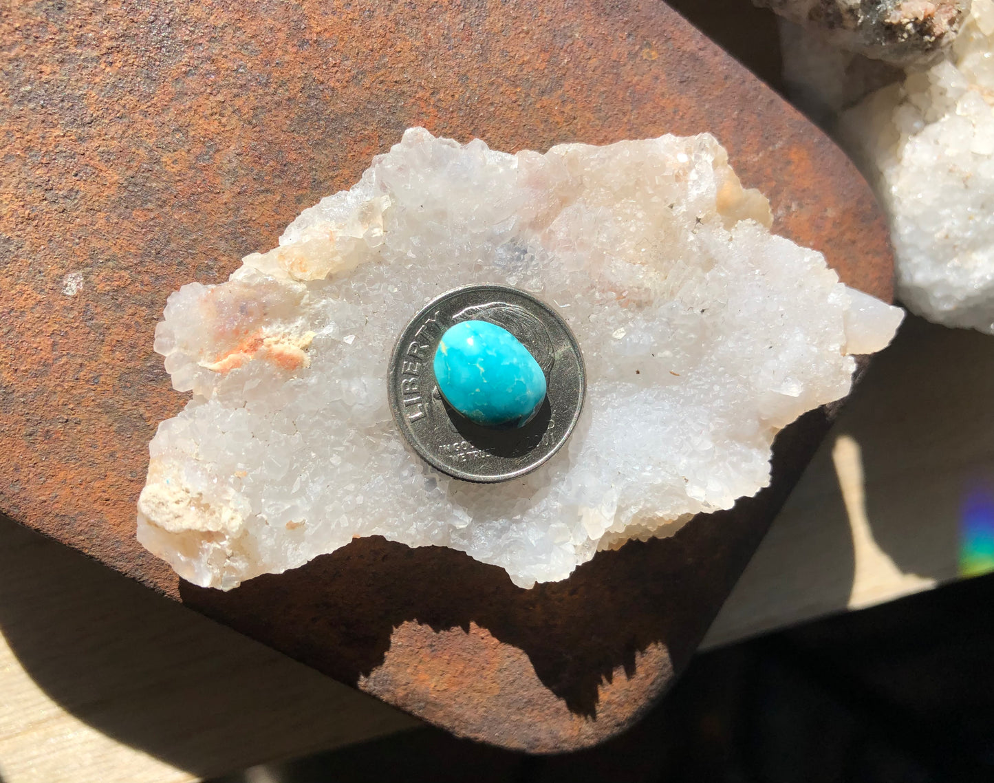 Natural Turquoise Cabochon - Silver Fox Mine