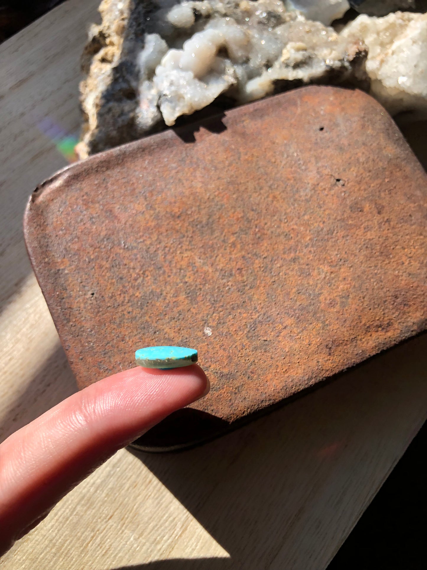 Natural Turquoise Cabochon - Silver Fox Mine