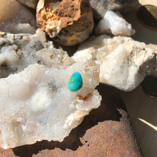 Natural Turquoise Cabochon -Silver Fox Mine