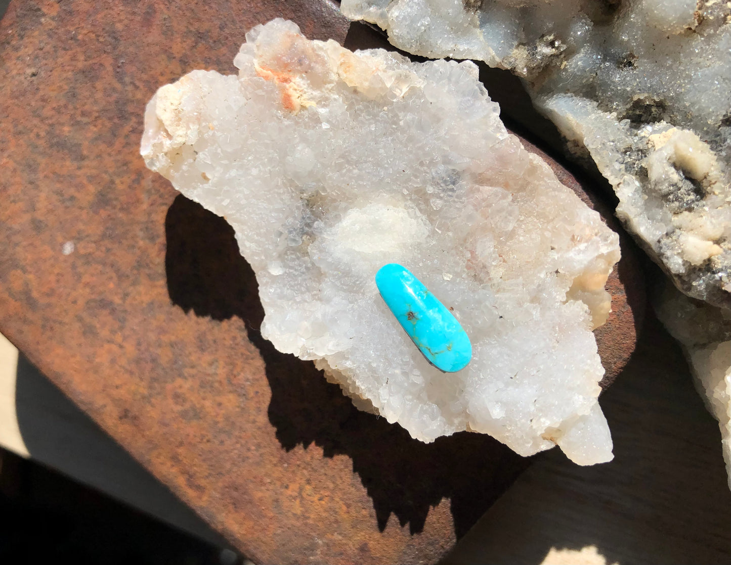 Natural Turquoise Cabochon - Silver Fox Mine