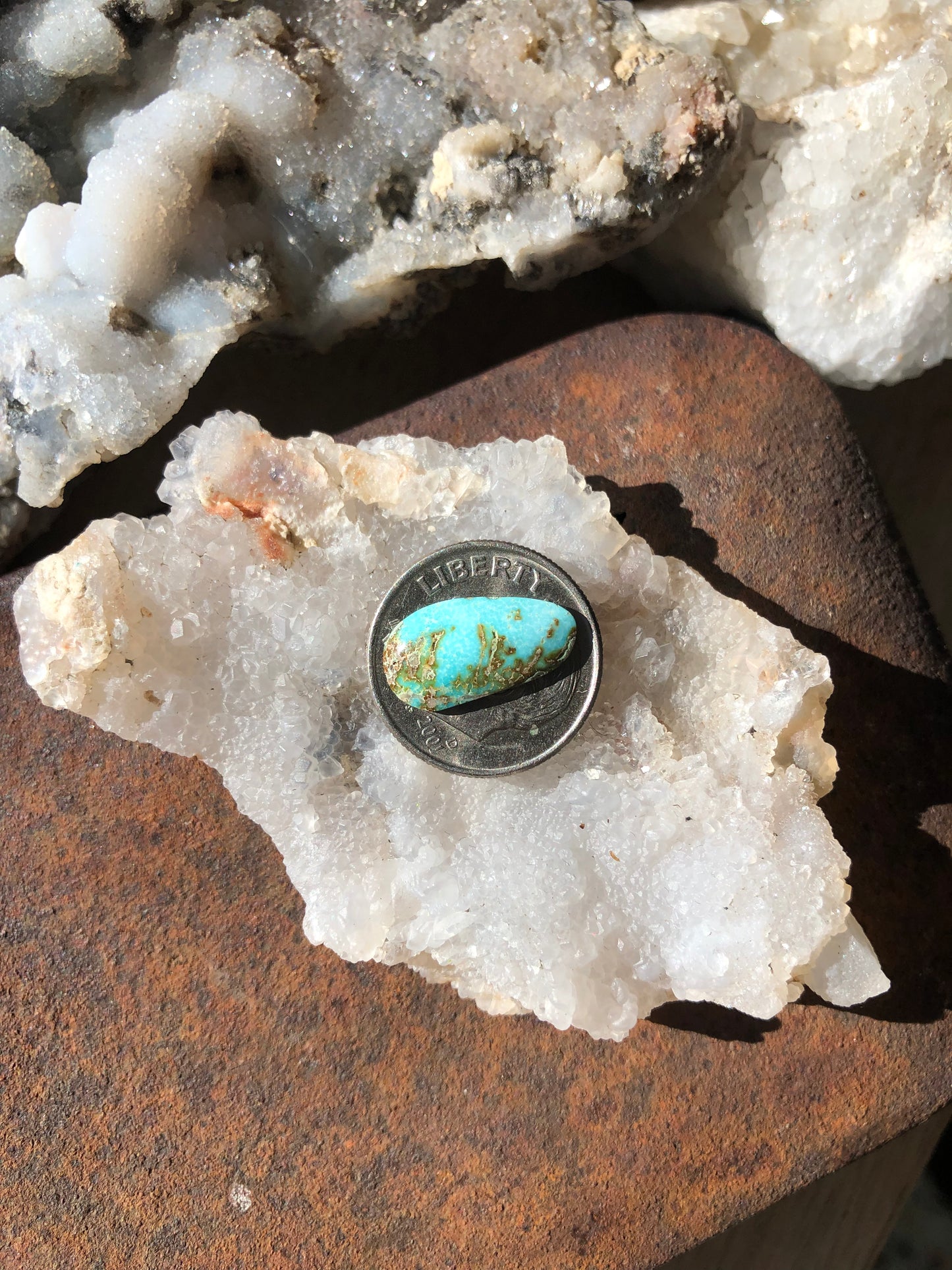 Natural Turquoise Cabochon - Silver Fox Mine