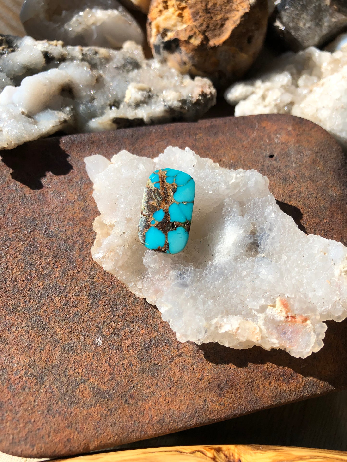 Natural Turquoise Cabochon - Silver Fox Mine