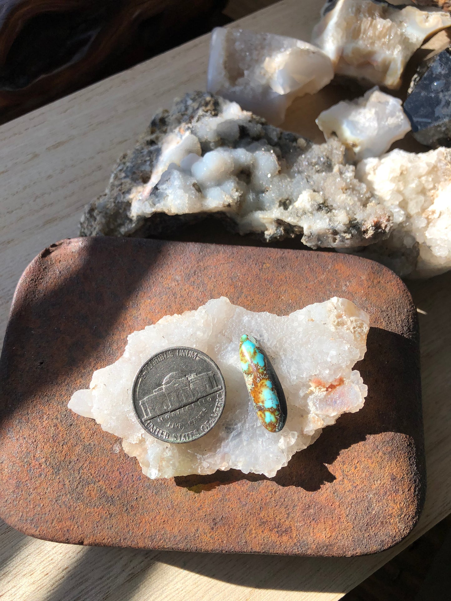 Natural Turquoise Cabochon - Silver Fox Mine