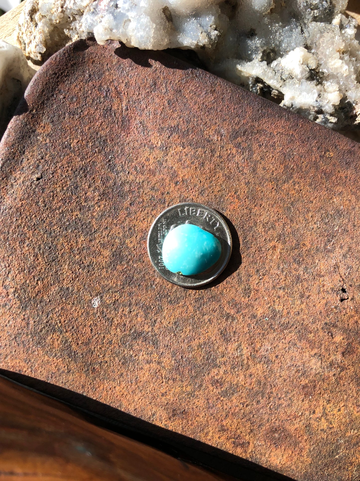 Natural Turquoise Cabochon - Silver Fox Mine