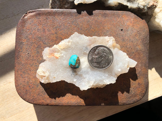 Natural Turquoise Cabochon -  Silver Fox Mine