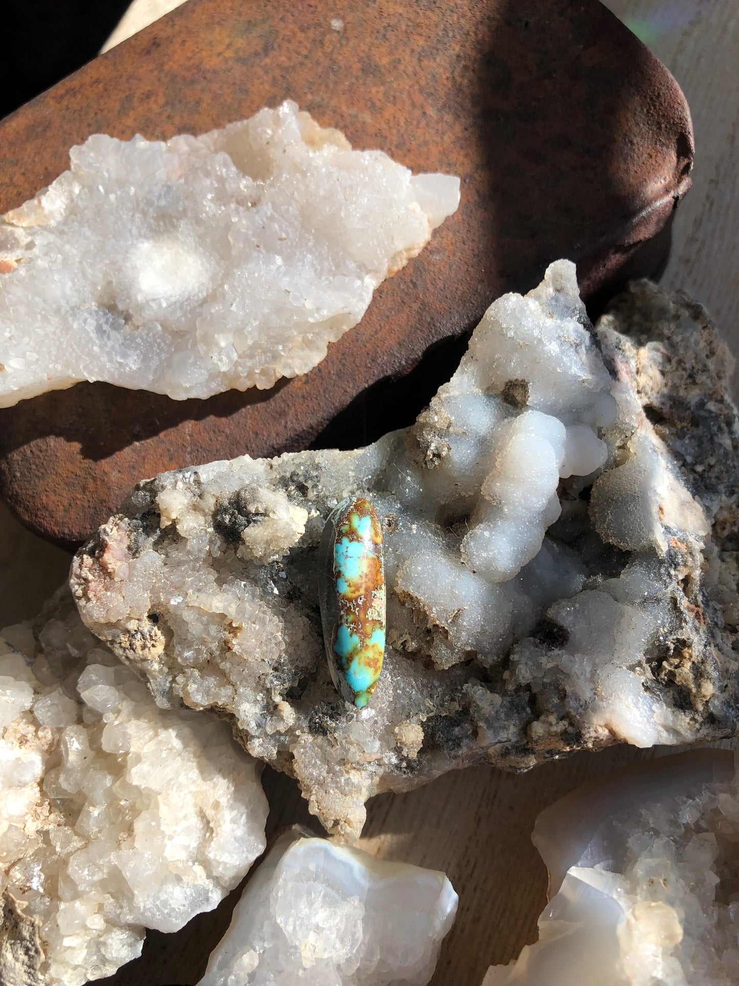 Natural Turquoise Cabochon - Silver Fox Mine