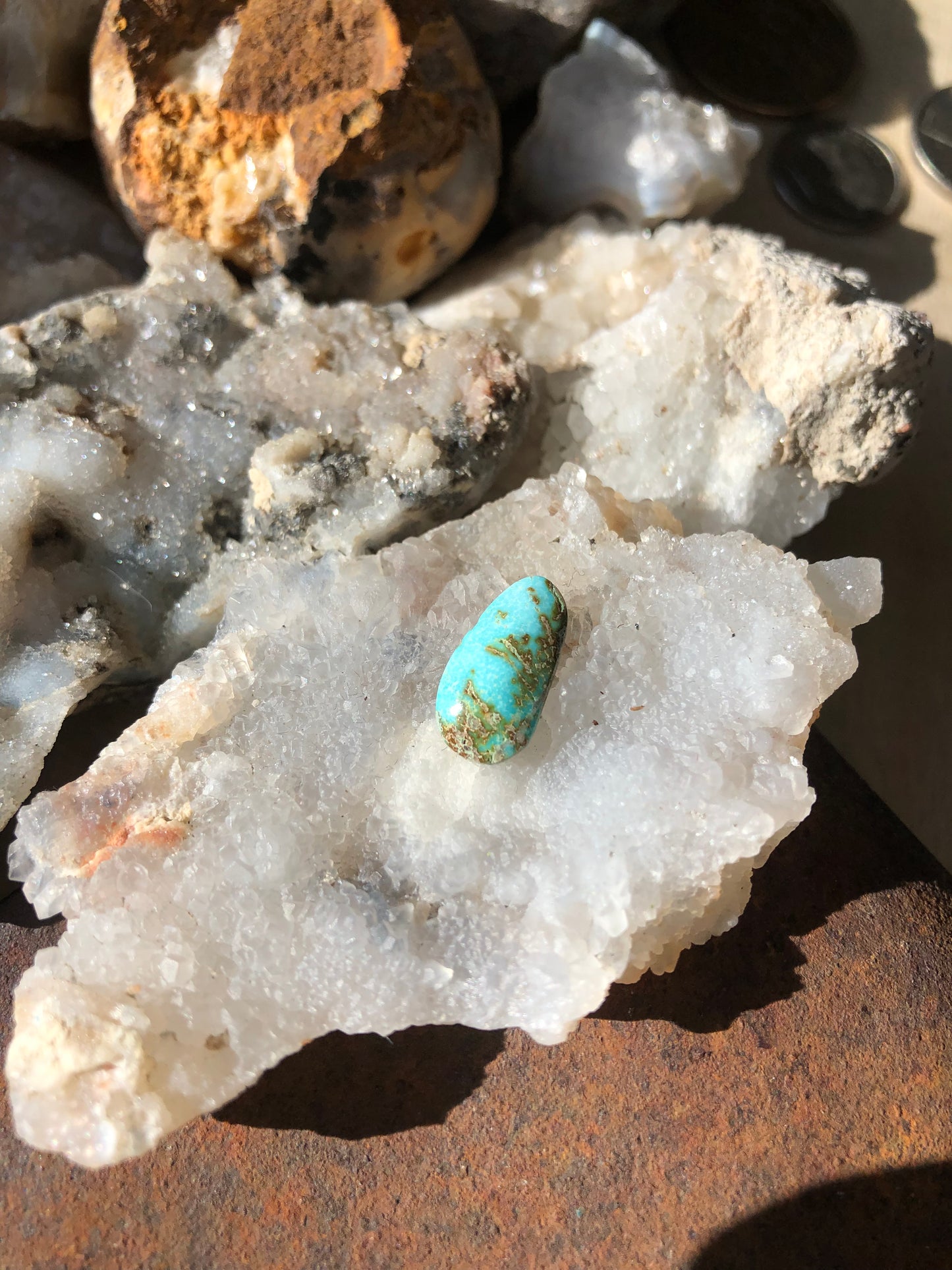 Natural Turquoise Cabochon - Silver Fox Mine