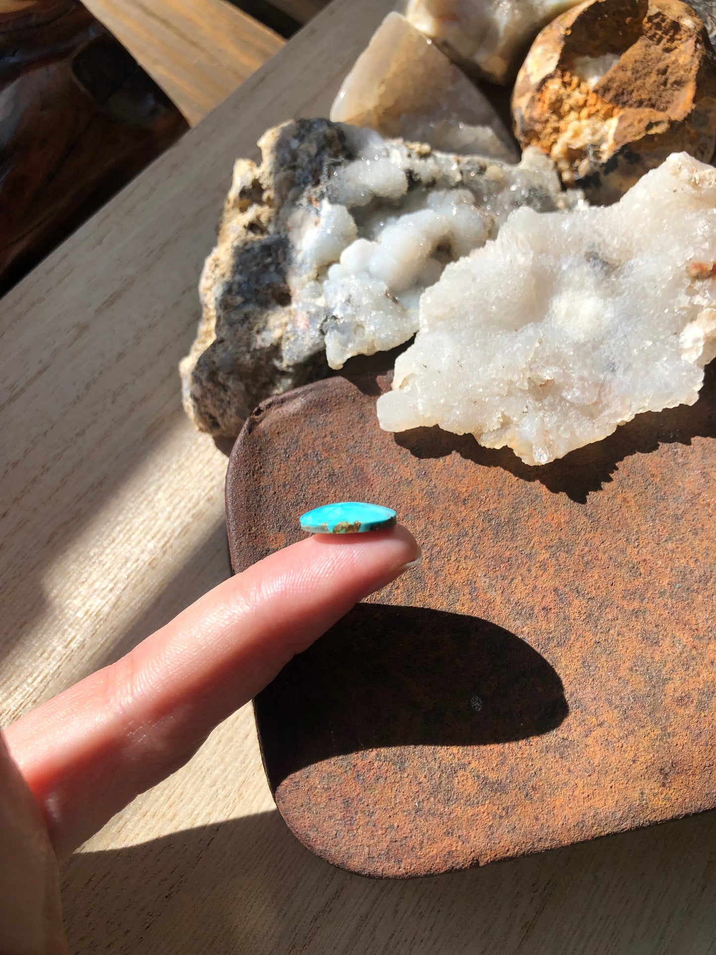 Natural Turquoise Cabochon - Silver Fox Mine