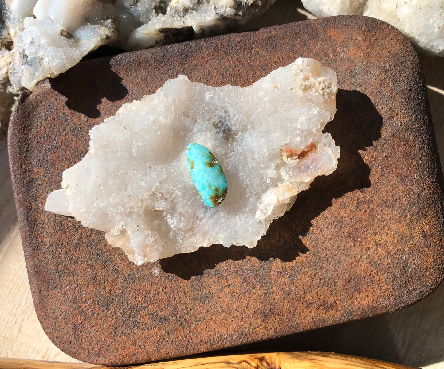 Natural Turquoise Cabochon - Silver Fox Mine