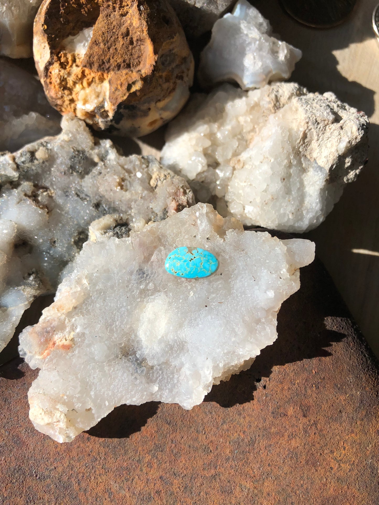 Natural Turquoise Cabochon - Silver Fox Mine