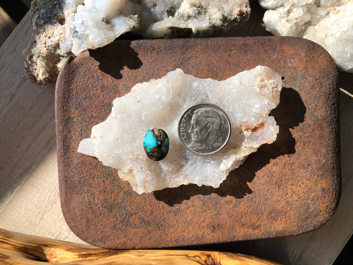 Natural Turquoise Cabochon - Silver Fox Mine