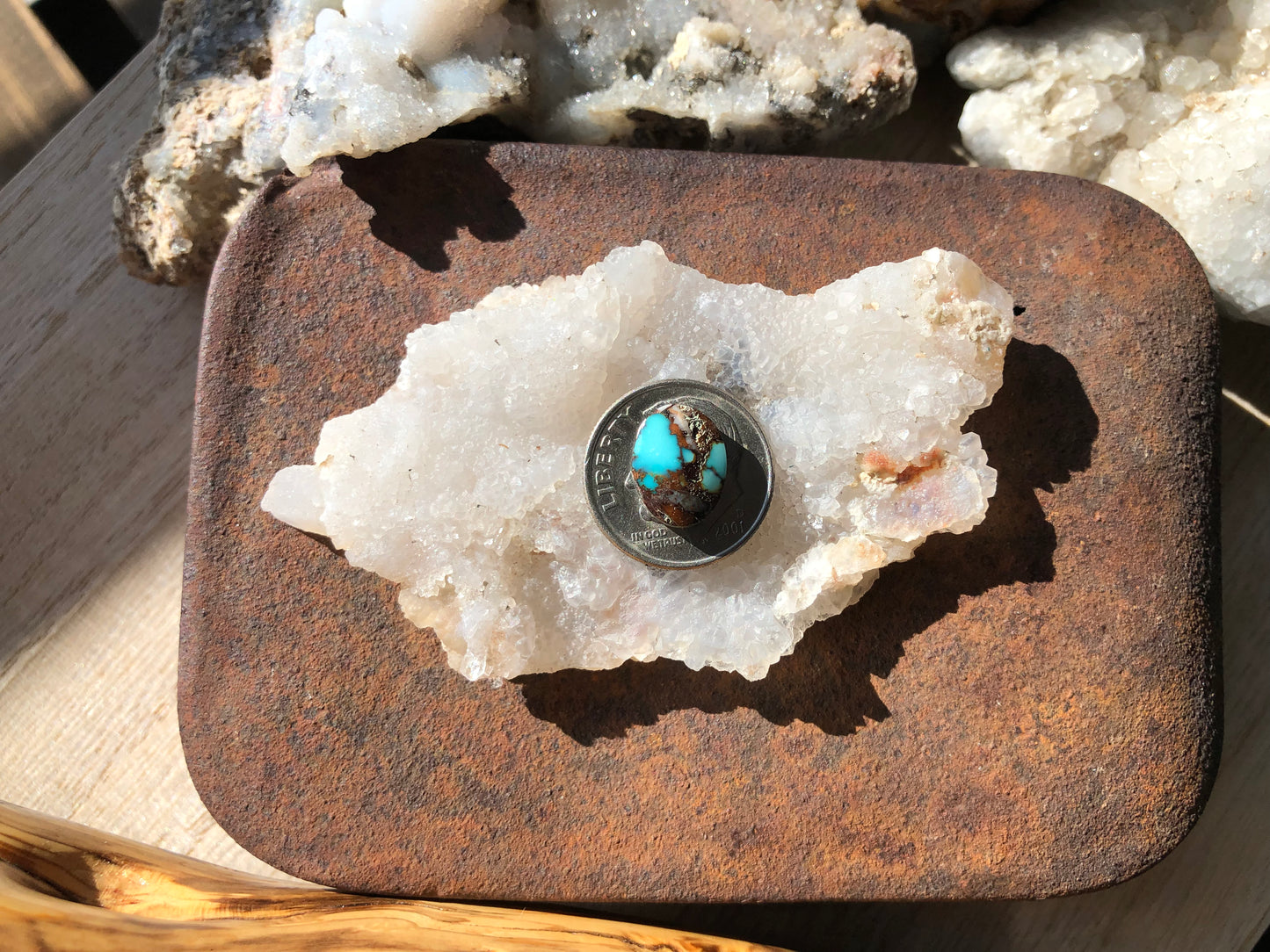 Natural Turquoise Cabochon - Silver Fox Mine