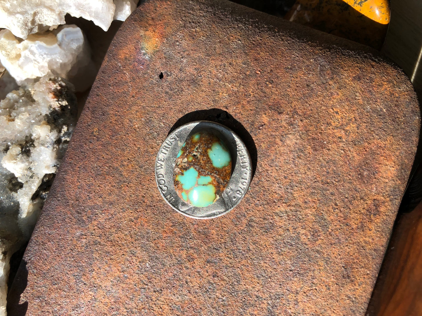 Natural Turquoise Cabochon - Silver Fox Mine