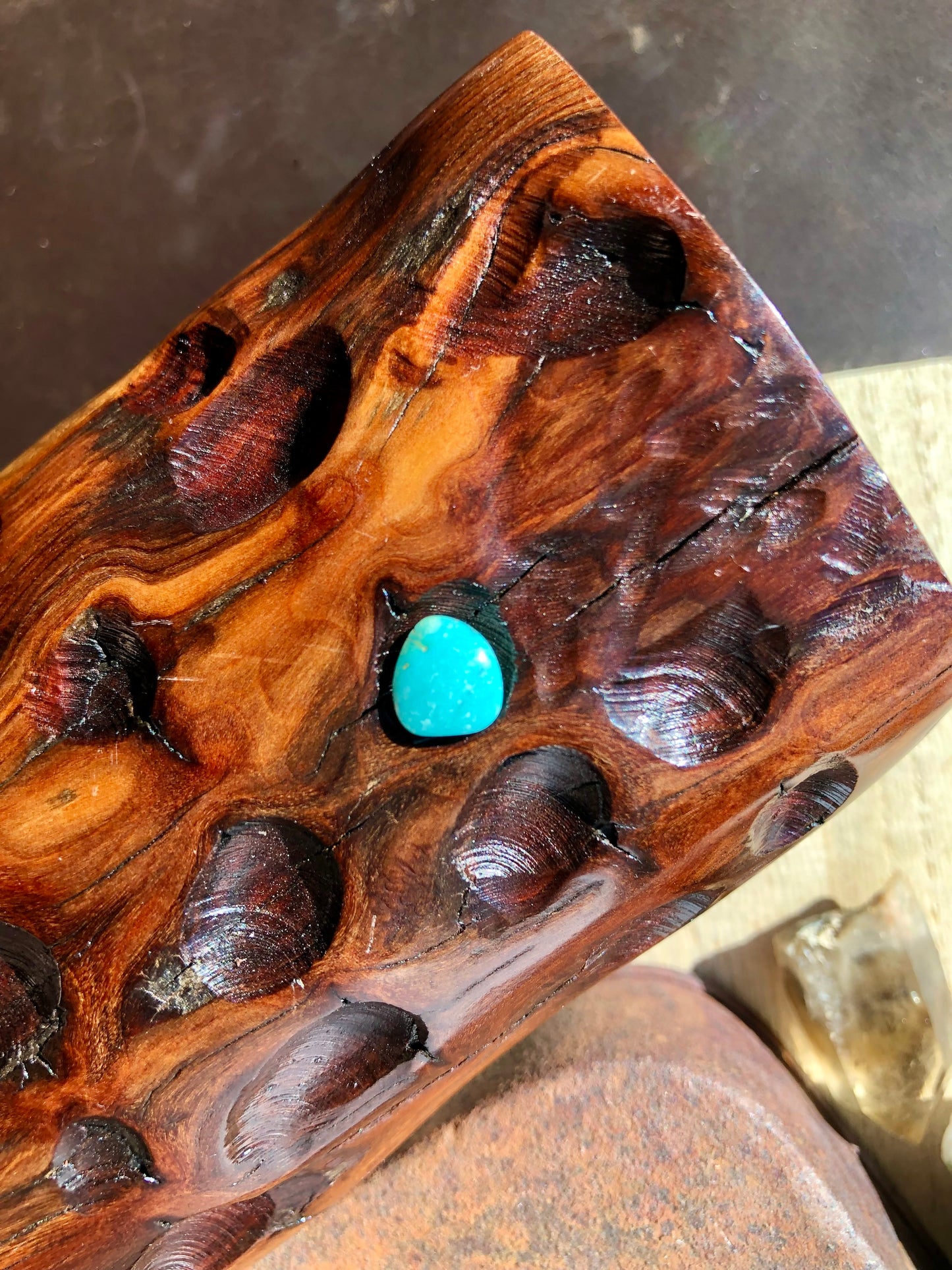 Natural Turquoise Cabochon - Silver Fox Mine