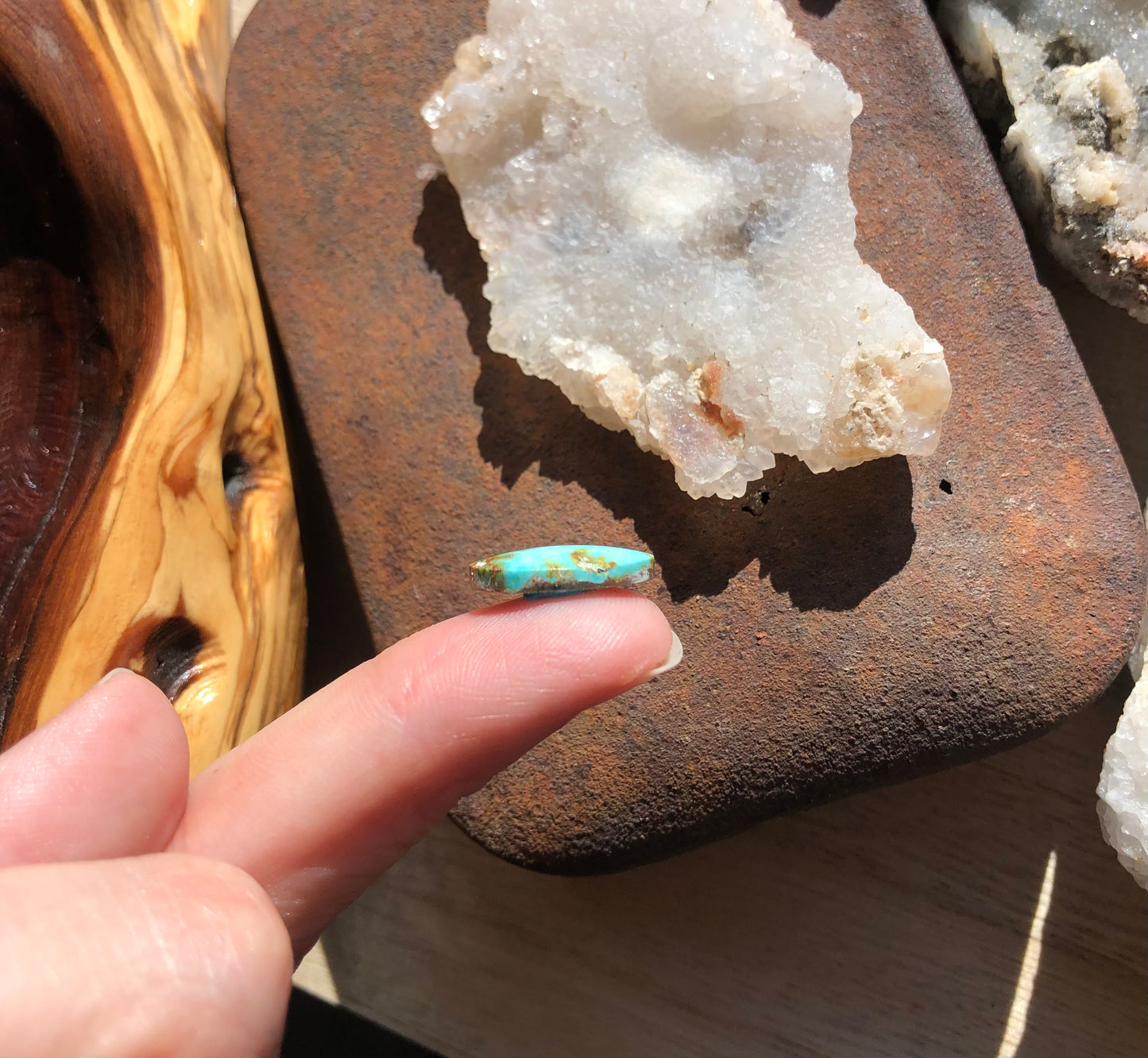 Natural Turquoise Cabochon - Silver Fox Mine