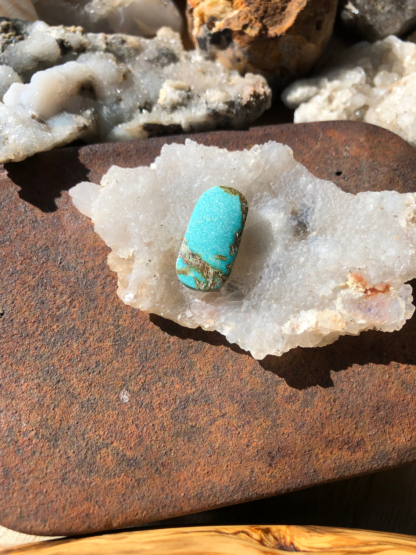 Natural Turquoise Cabochon - Silver Fox Mine