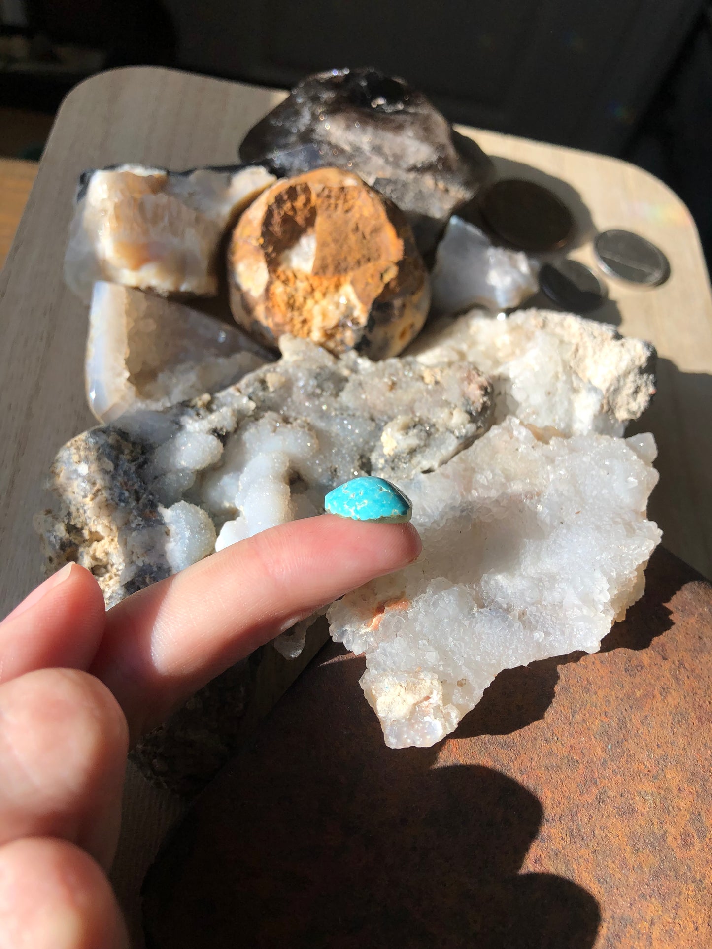 Natural Turquoise Cabochon - Silver Fox Mine