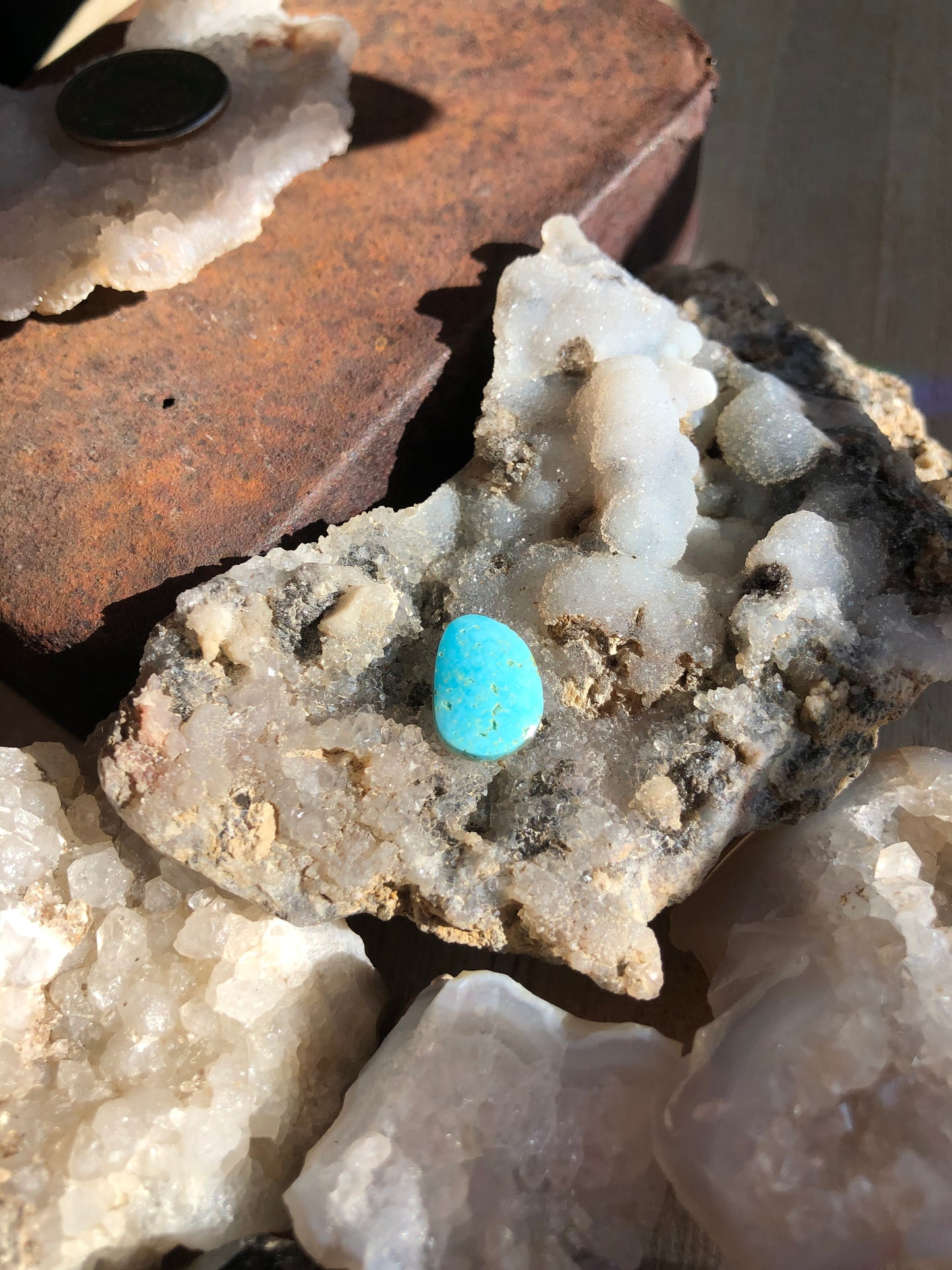 Natural Turquoise Cabochon - Silver Fox Mine