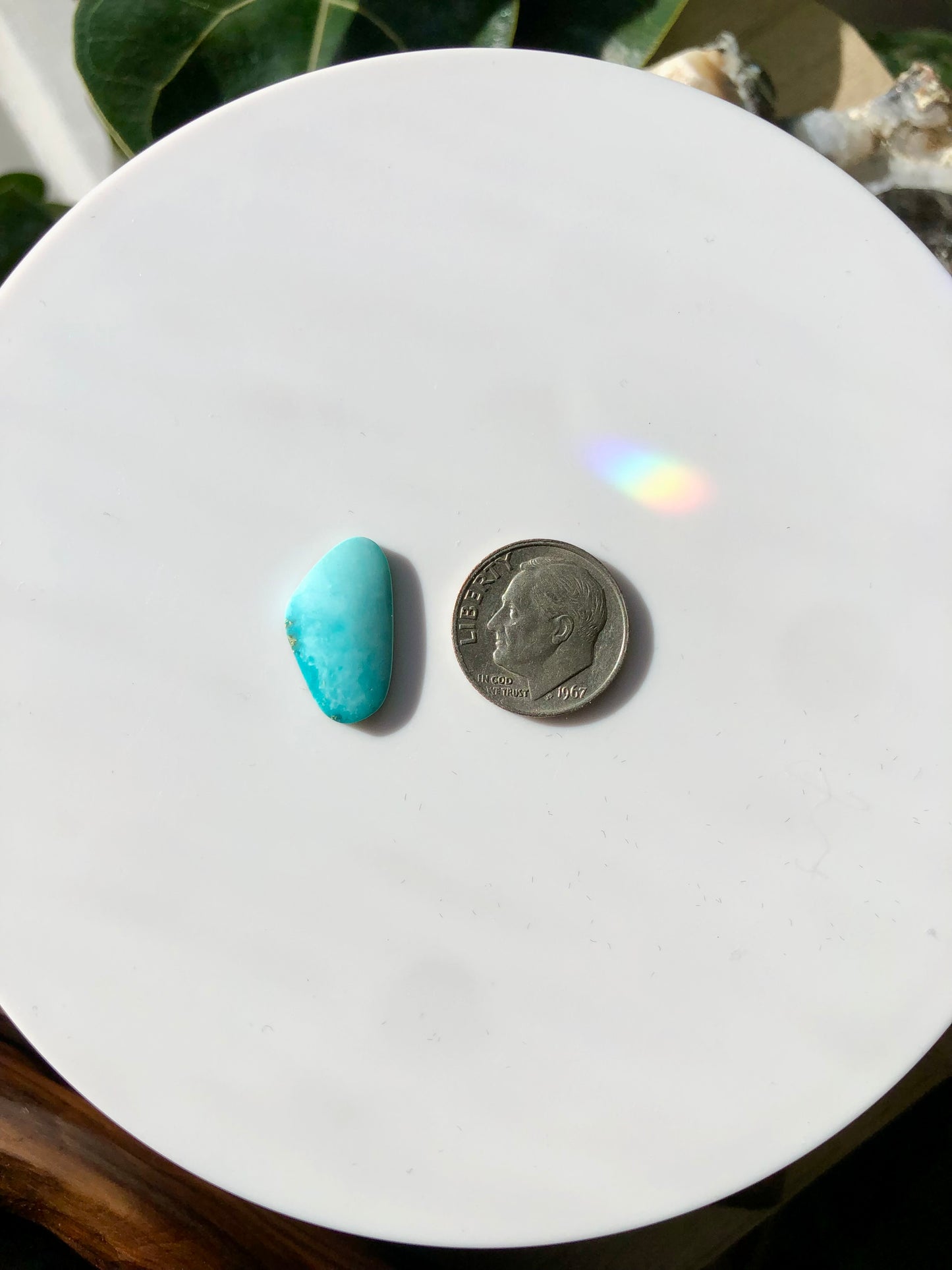 Natural Turquoise Cabochon - Silver Fox Mine