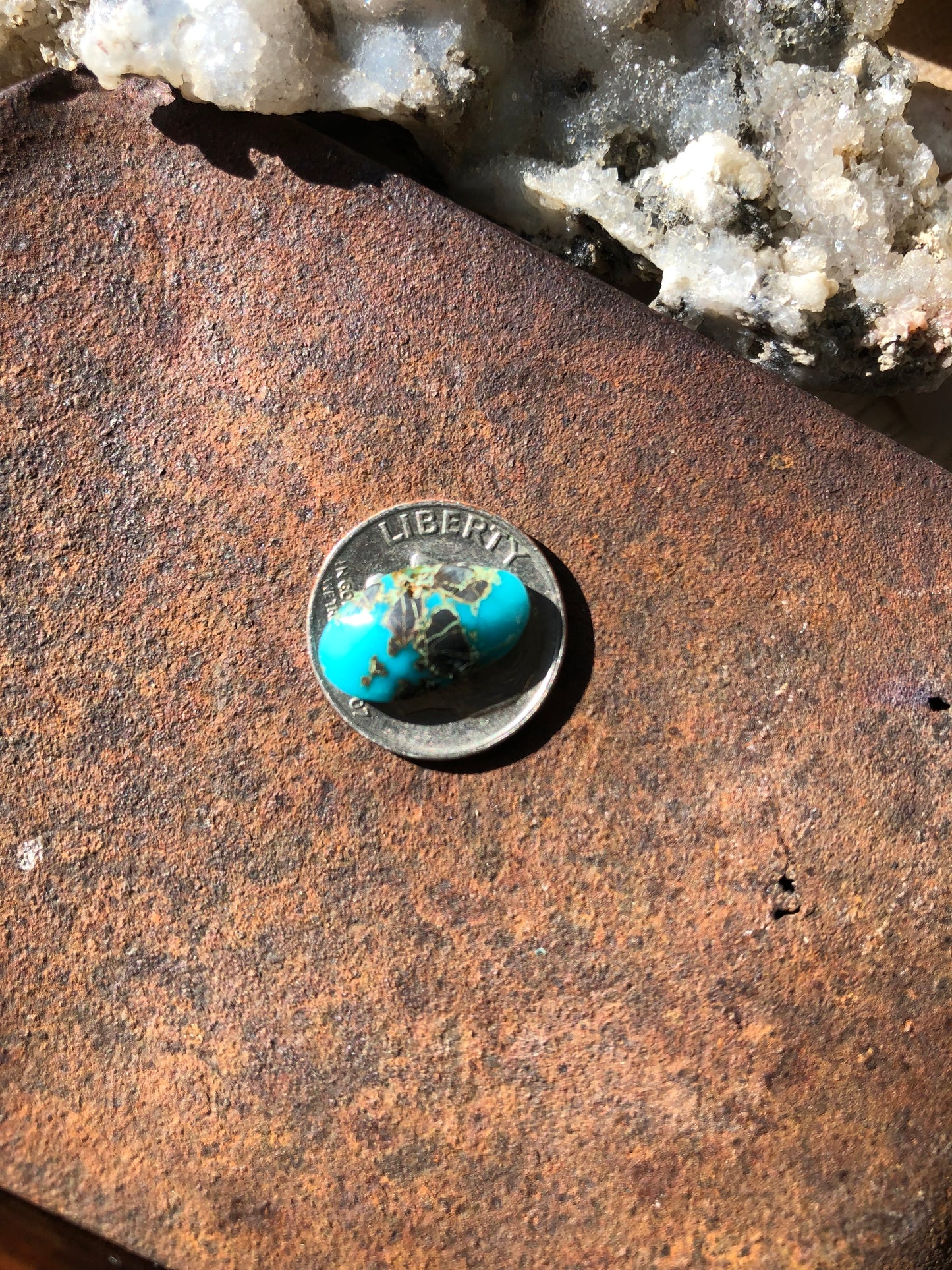 Natural Turquoise Cabochon - Silver Fox Mine