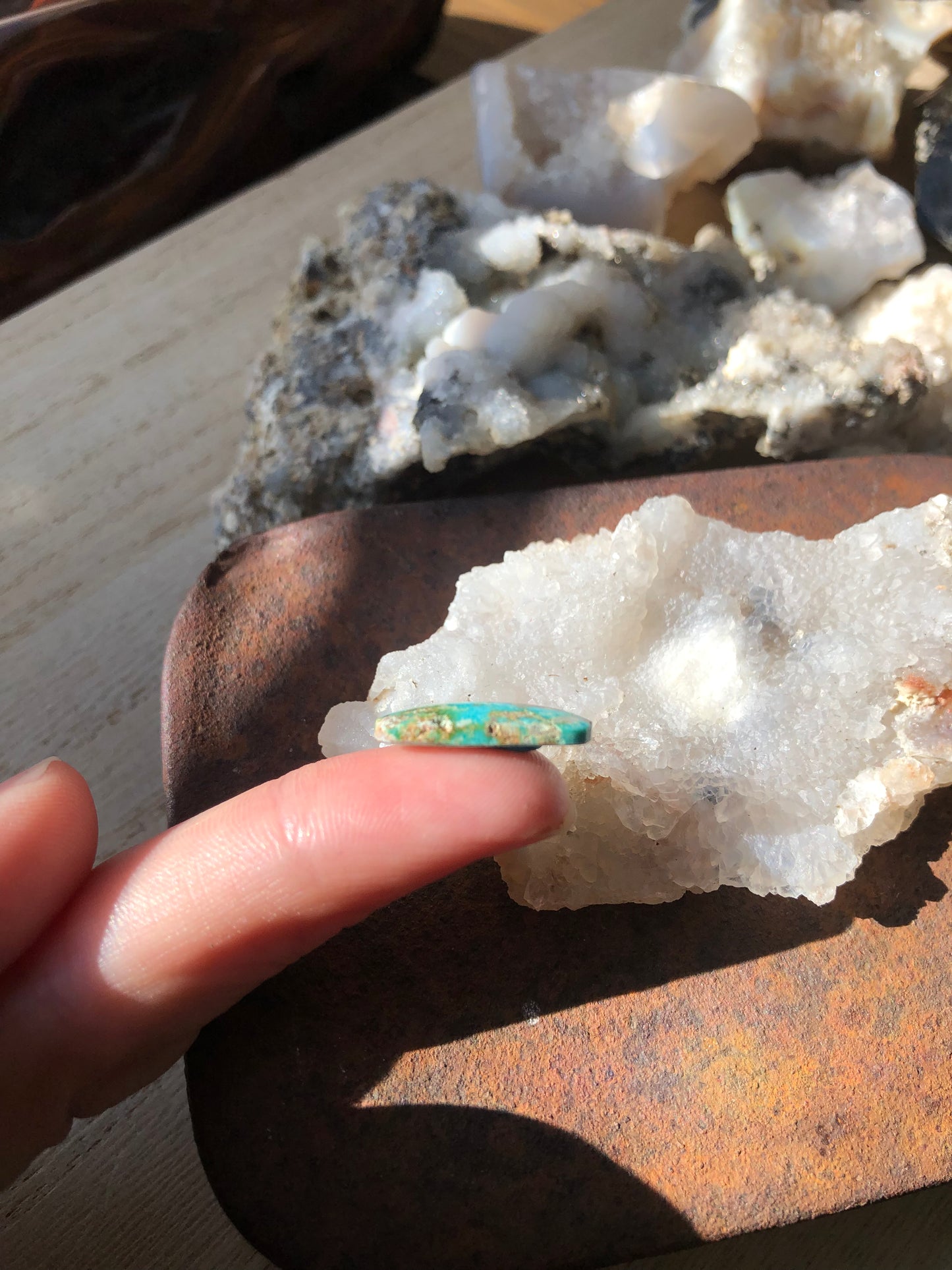 Natural Turquoise Cabochon - Silver Fox Mine