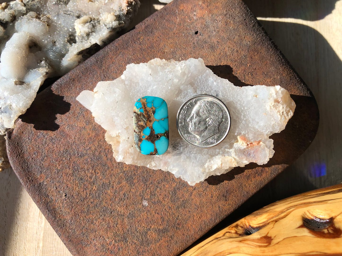 Natural Turquoise Cabochon - Silver Fox Mine