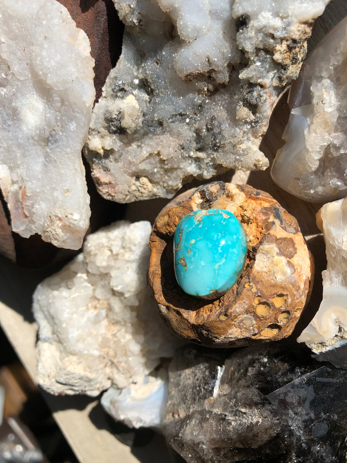 Natural Turquoise Cabochon - Silver Fox Mine