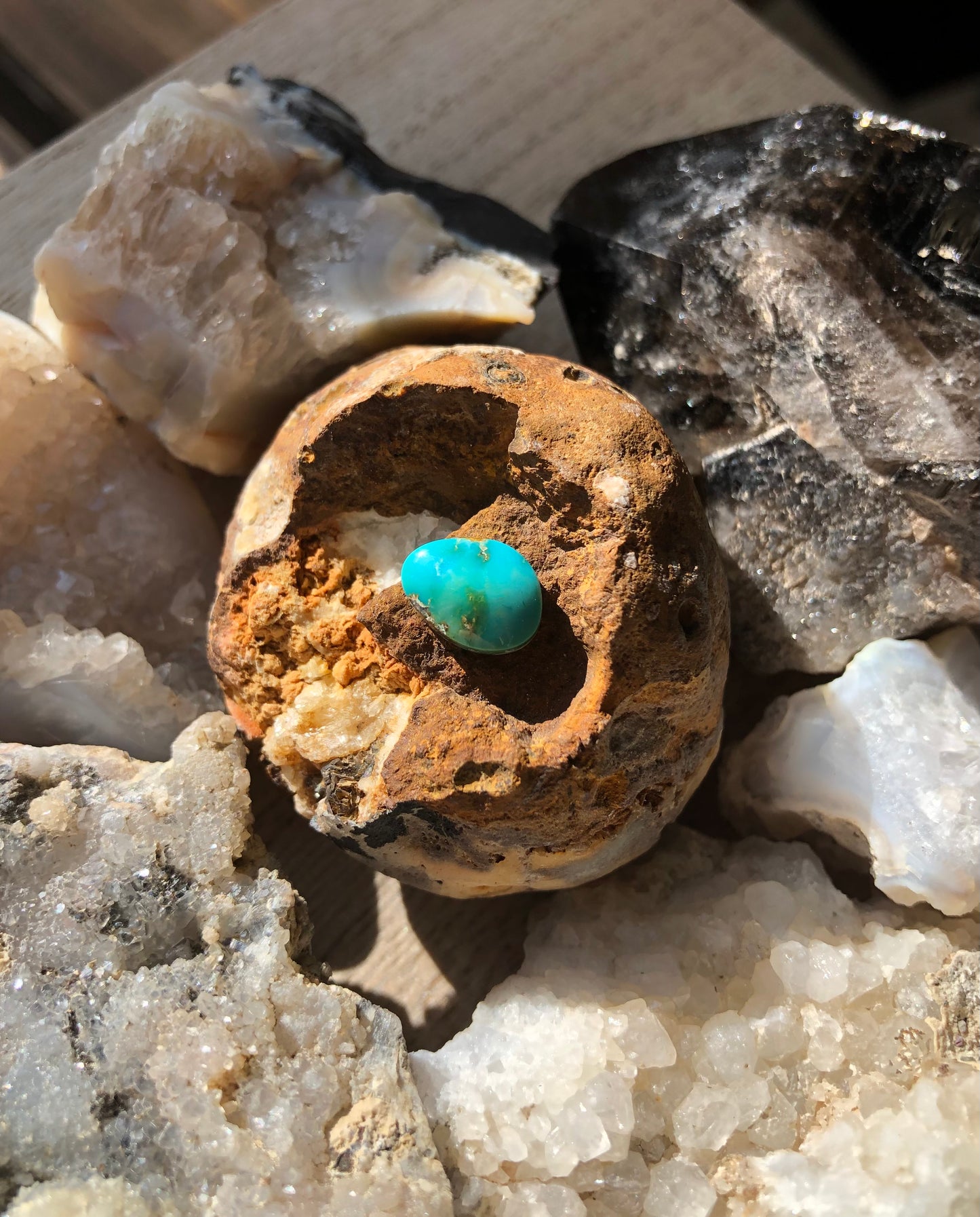 Natural Turquoise Cabochon -Silver Fox Mine