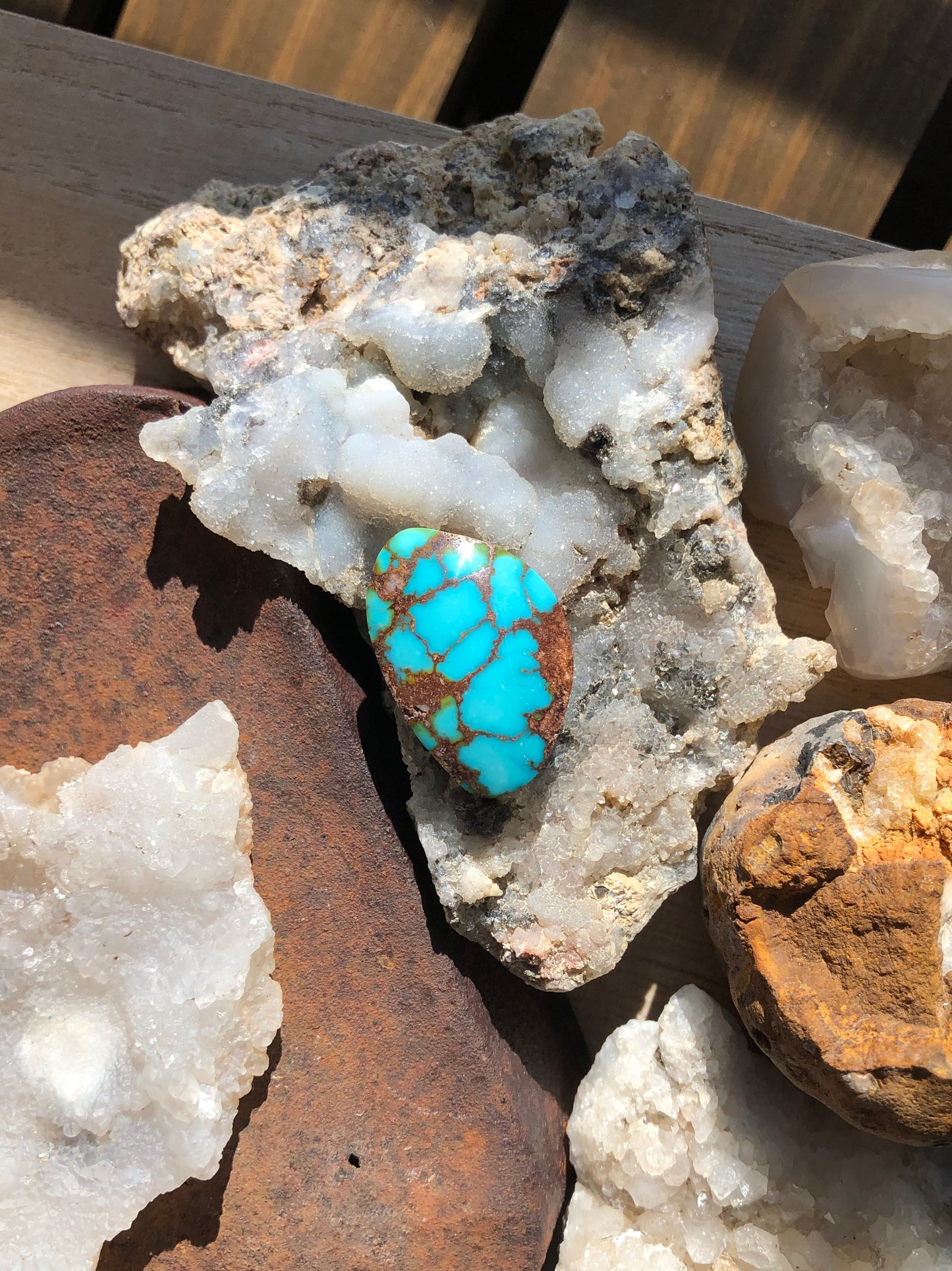 Natural Turquoise Cabochon -Silver Fox Nevada