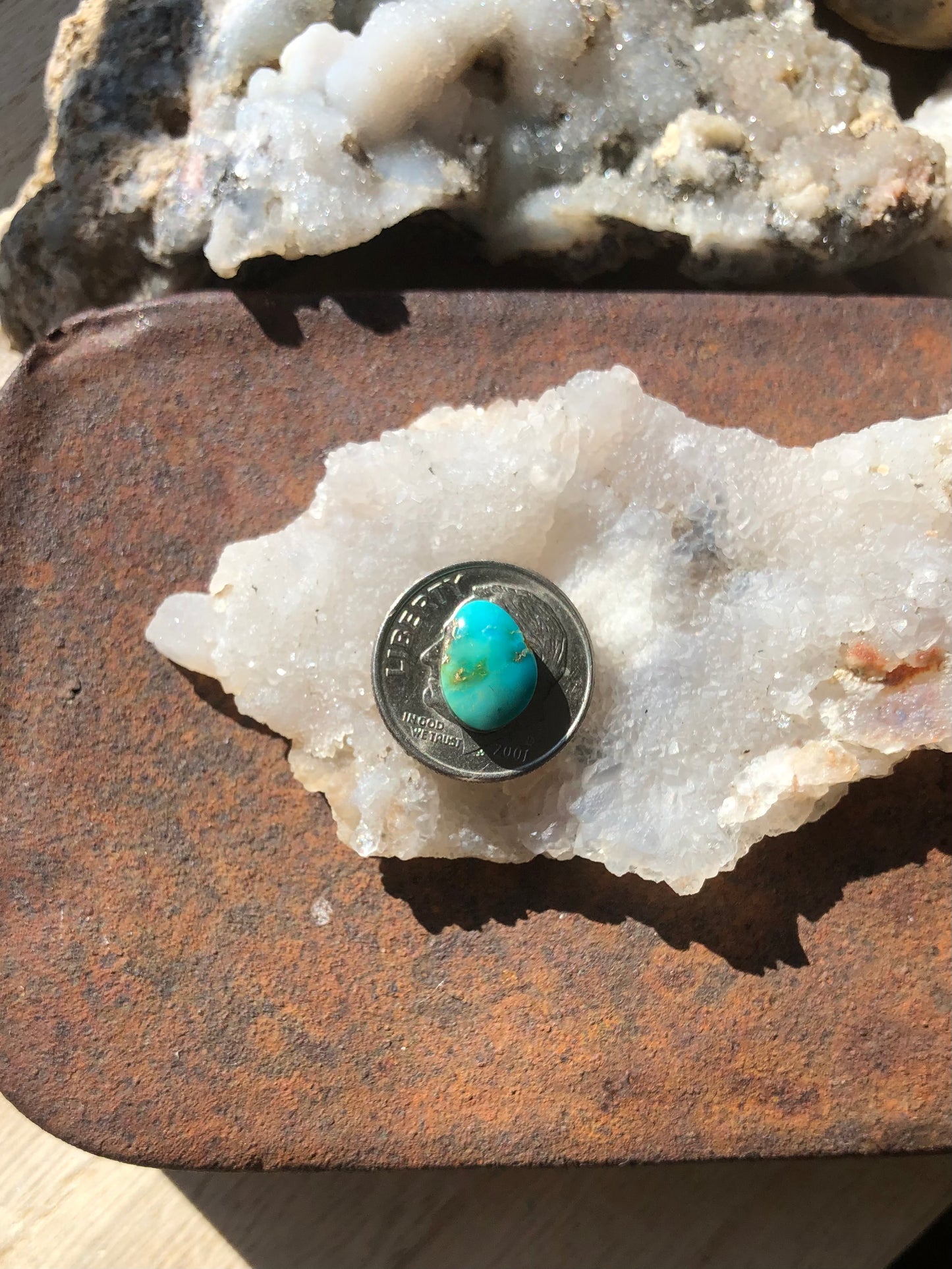 Natural Turquoise Cabochon -Silver Fox Mine