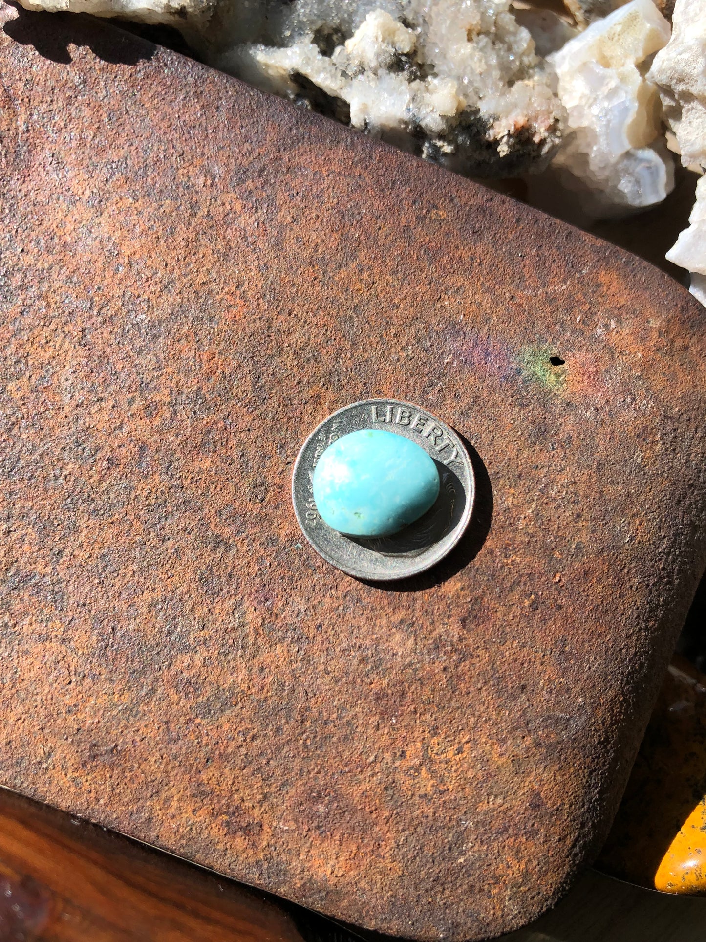 Natural Turquoise Cabochon - Silver Fox Mine