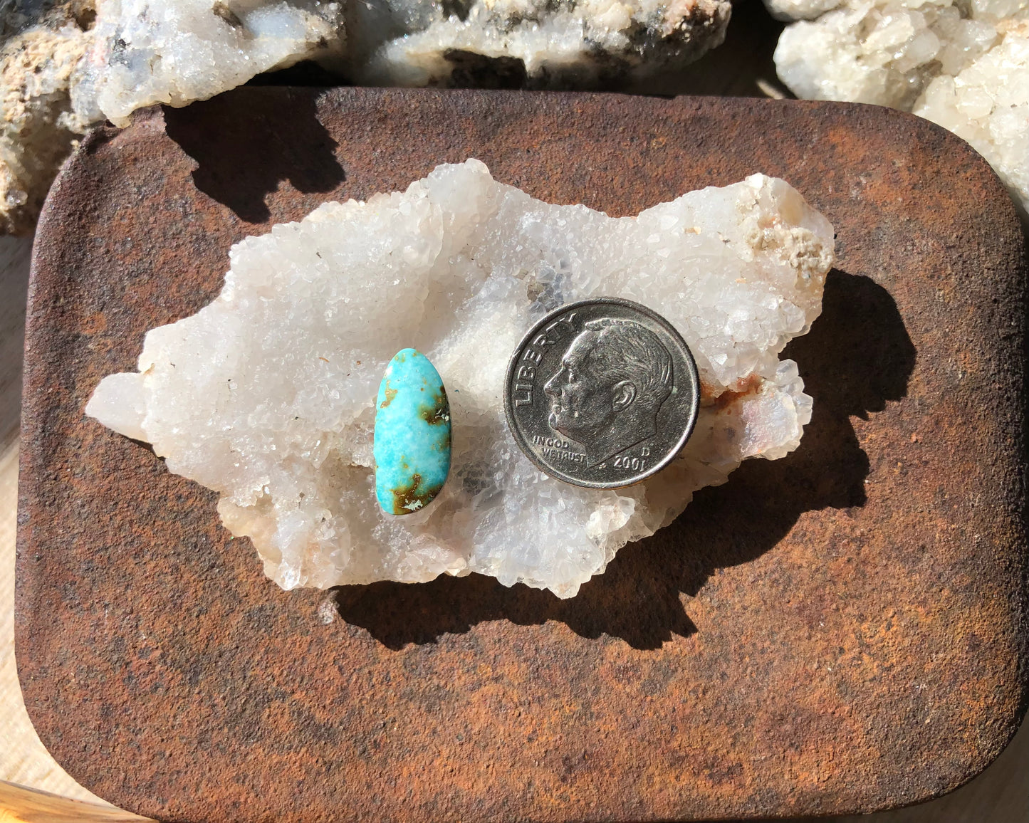 Natural Turquoise Cabochon - Silver Fox Mine