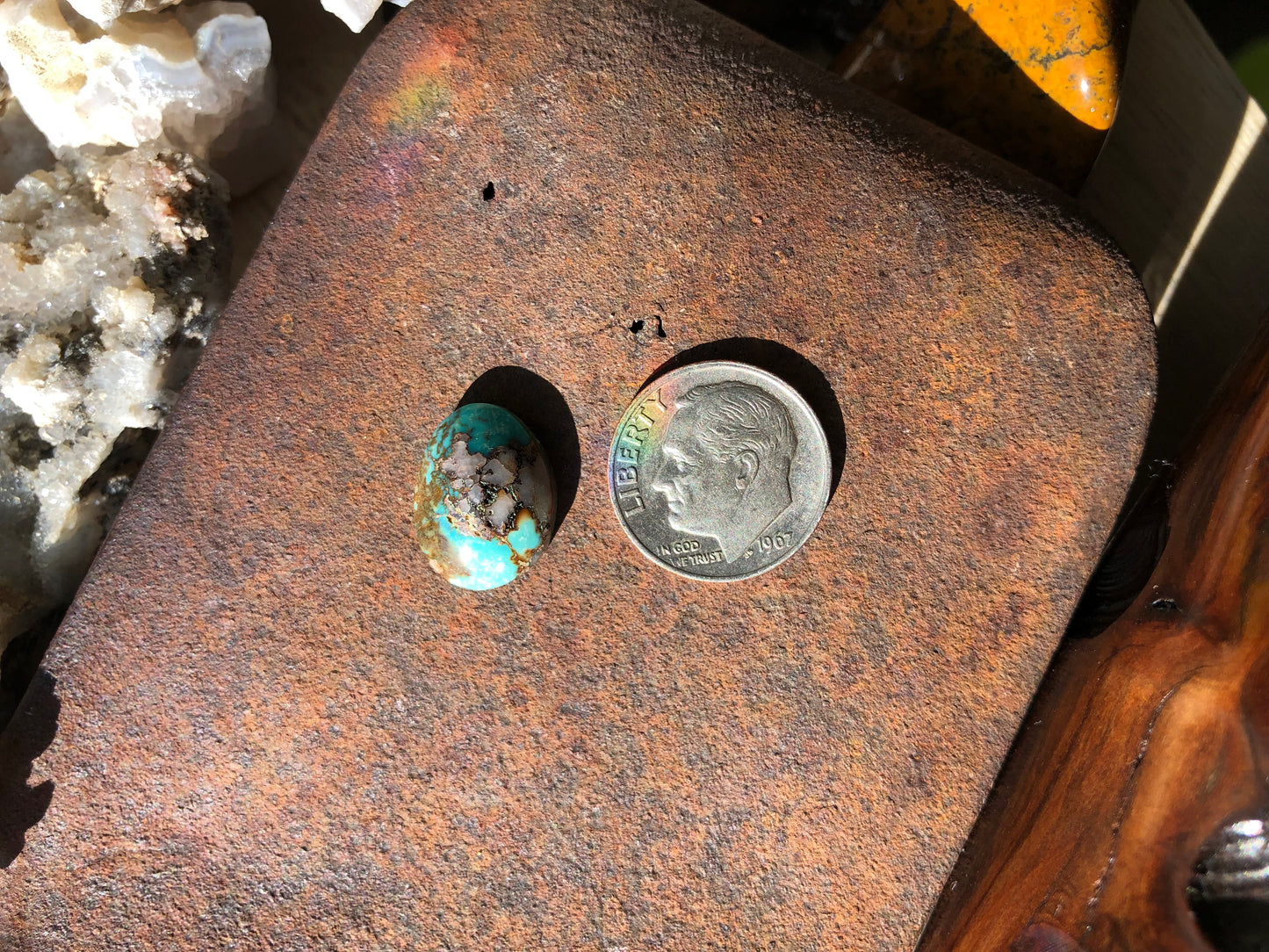 Natural Turquoise Cabochon - Silver Fox Mine